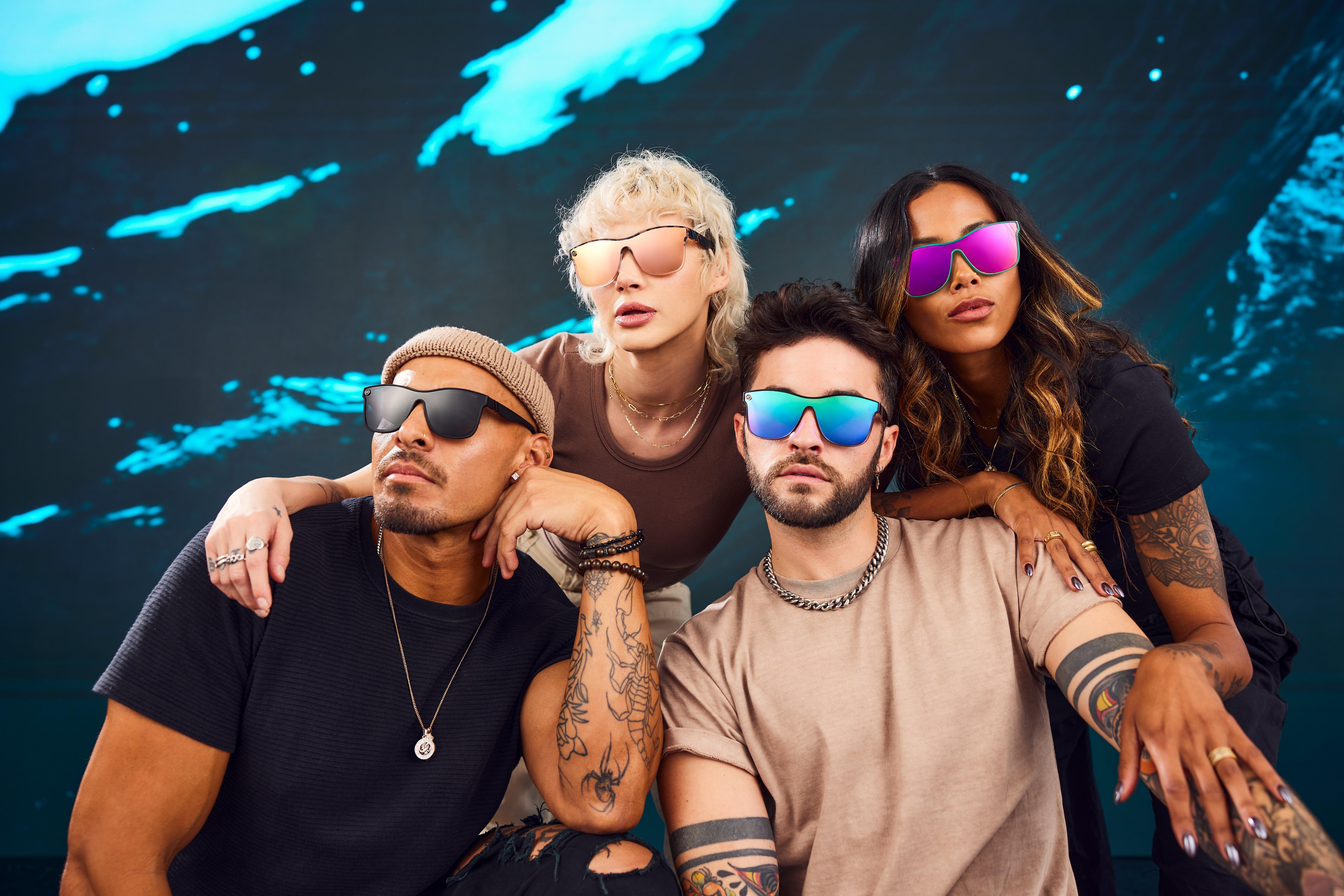 Blenders Millenia X2 Phoenix Fire Polarized Mirrored Sunglasses - PINK Thumbnail View 7