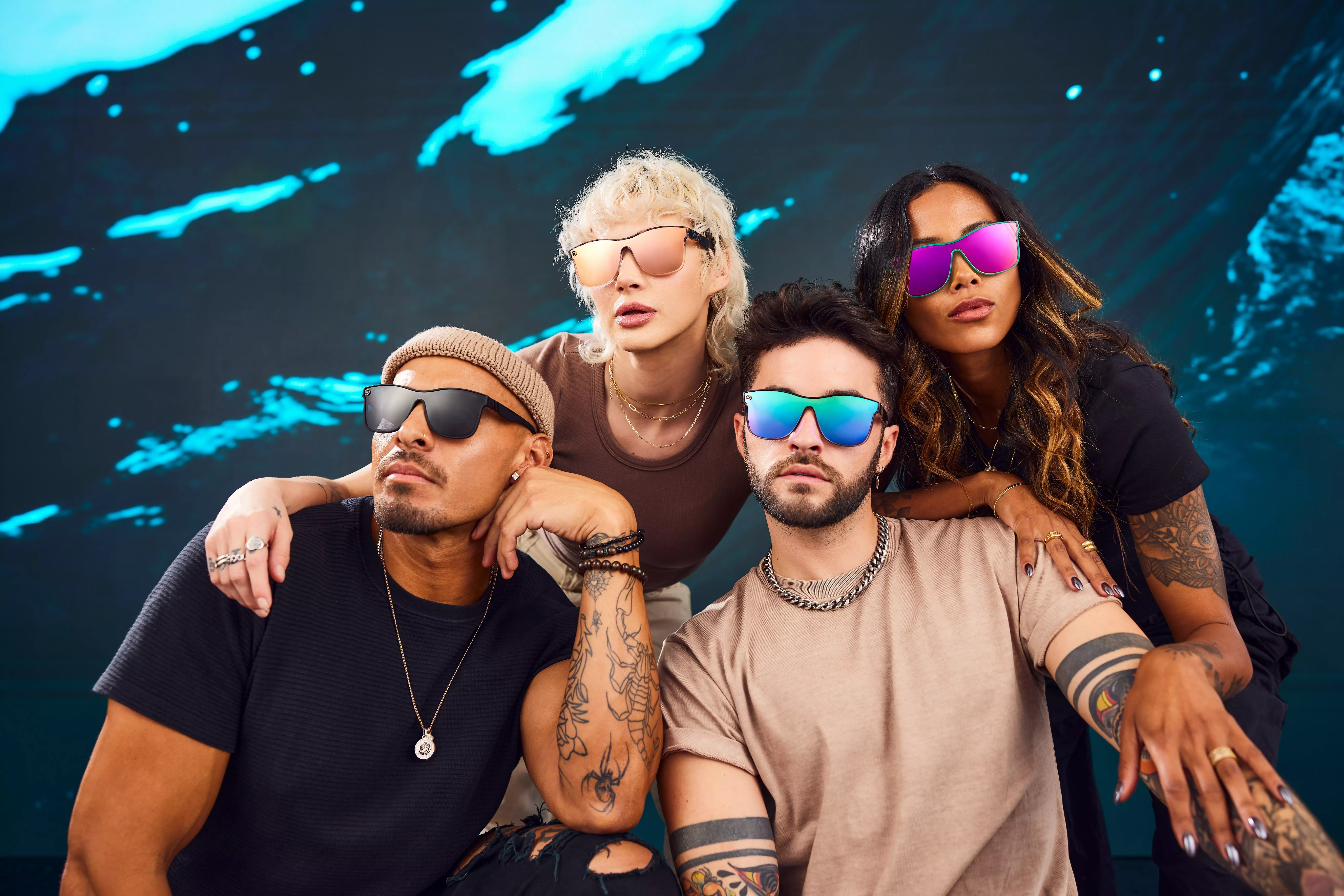 Blenders Millenia X2 Phoenix Fire Polarized Mirrored Sunglasses - PINK