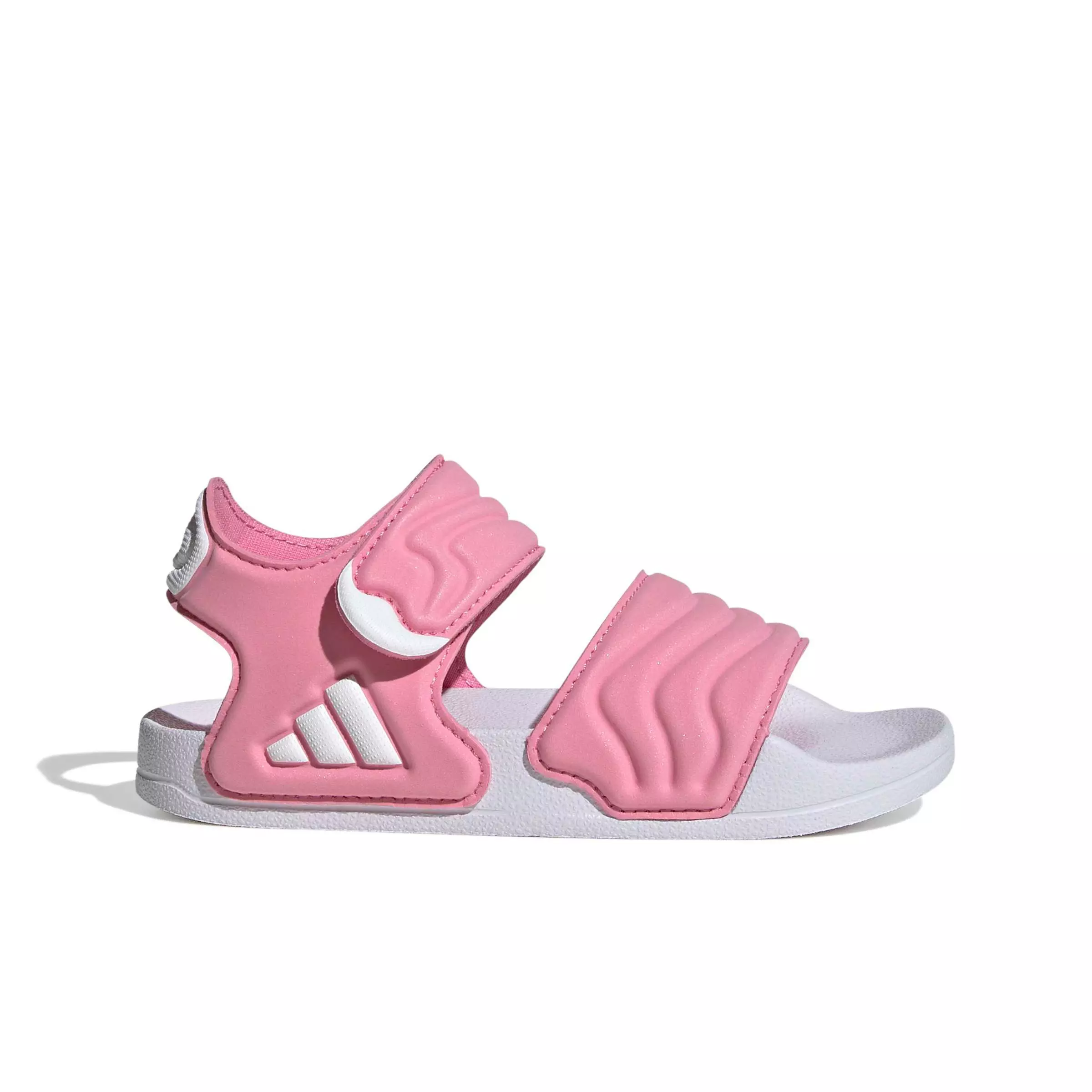 adidas Adilette 2 "Bliss Pink/Ftwr White/Bliss Pink" Grade School Girls' Sandal - PINK/WHITE/PINK