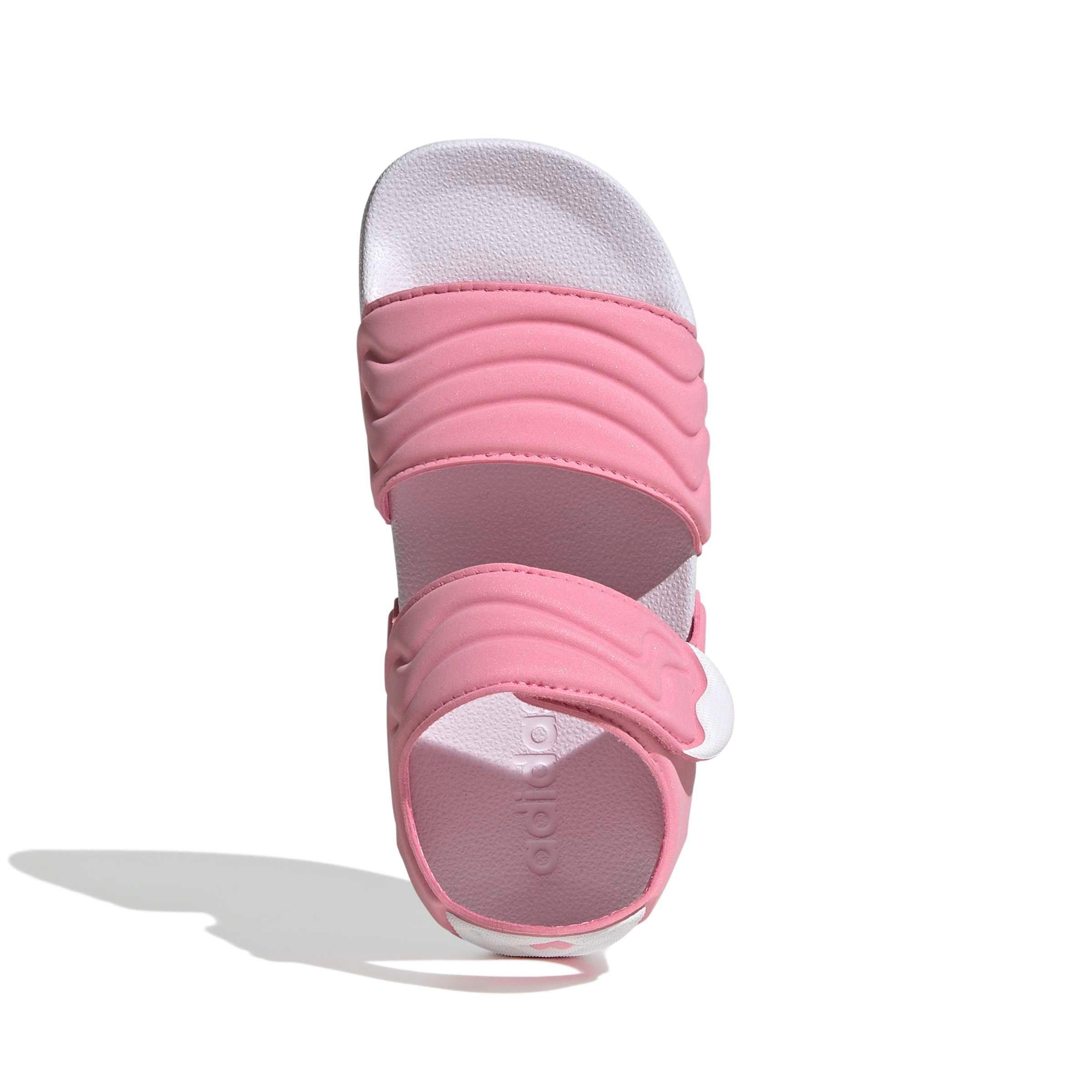 adidas Adilette 2 "Bliss Pink/Ftwr White/Bliss Pink" Grade School Girls' Sandal - PINK/WHITE/PINK Thumbnail View 5