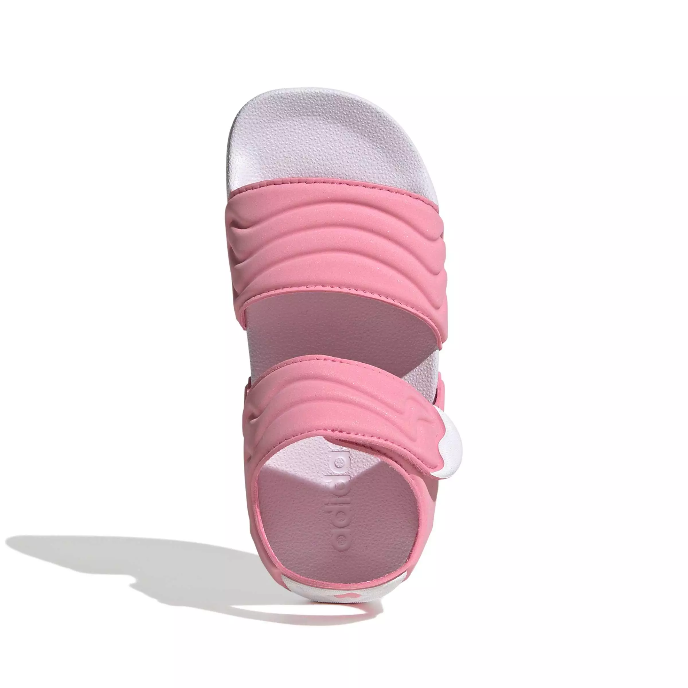 adidas Adilette 2 "Bliss Pink/Ftwr White/Bliss Pink" Grade School Girls' Sandal - PINK/WHITE/PINK