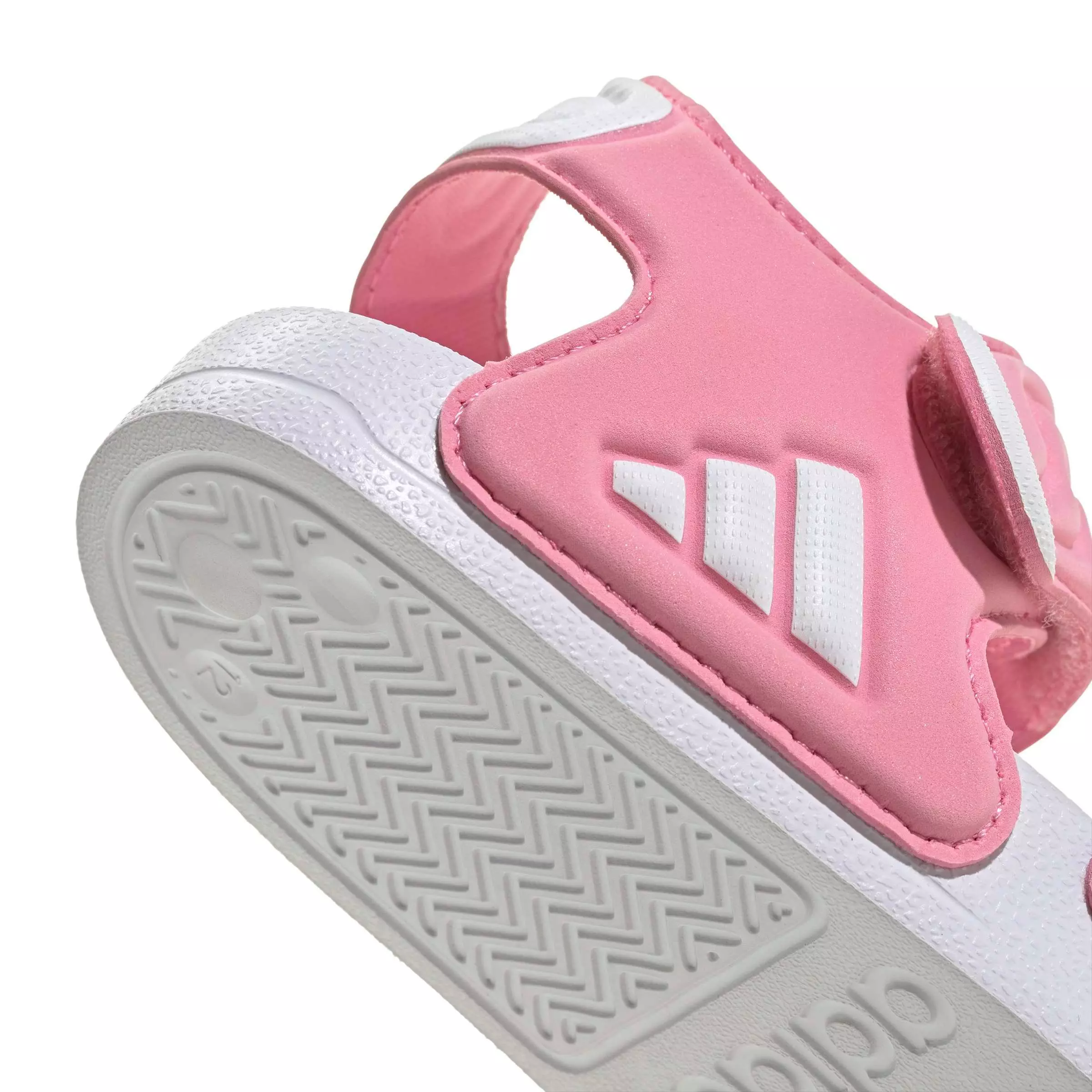 adidas Adilette 2 "Bliss Pink/Ftwr White/Bliss Pink" Grade School Girls' Sandal - PINK/WHITE/PINK