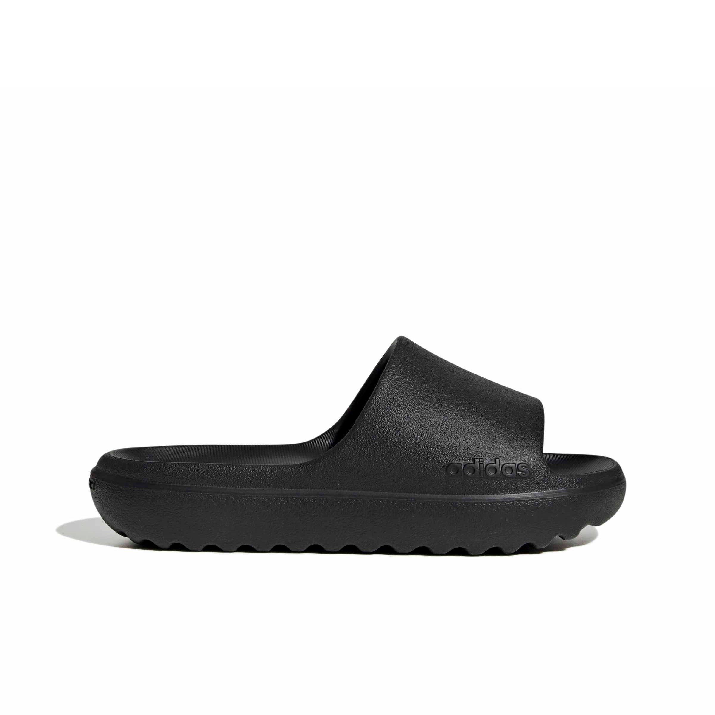 adidas Adilette Lumia "Core Black/Core Black/Core Black" Grade School Boys' Slide - BLACK/BLACK/BLACK Thumbnail View 1