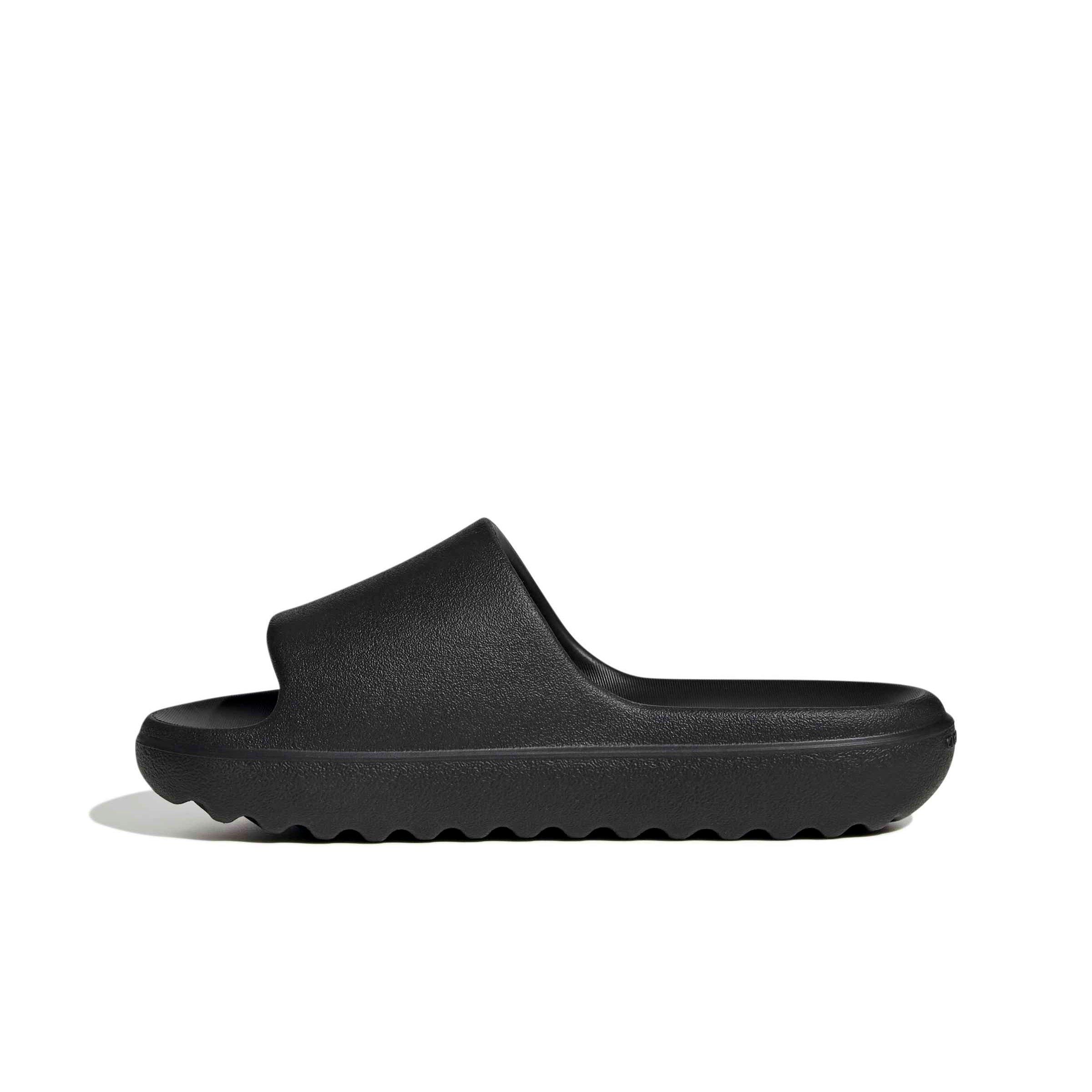adidas Adilette Lumia "Core Black/Core Black/Core Black" Grade School Boys' Slide - BLACK/BLACK/BLACK Thumbnail View 2