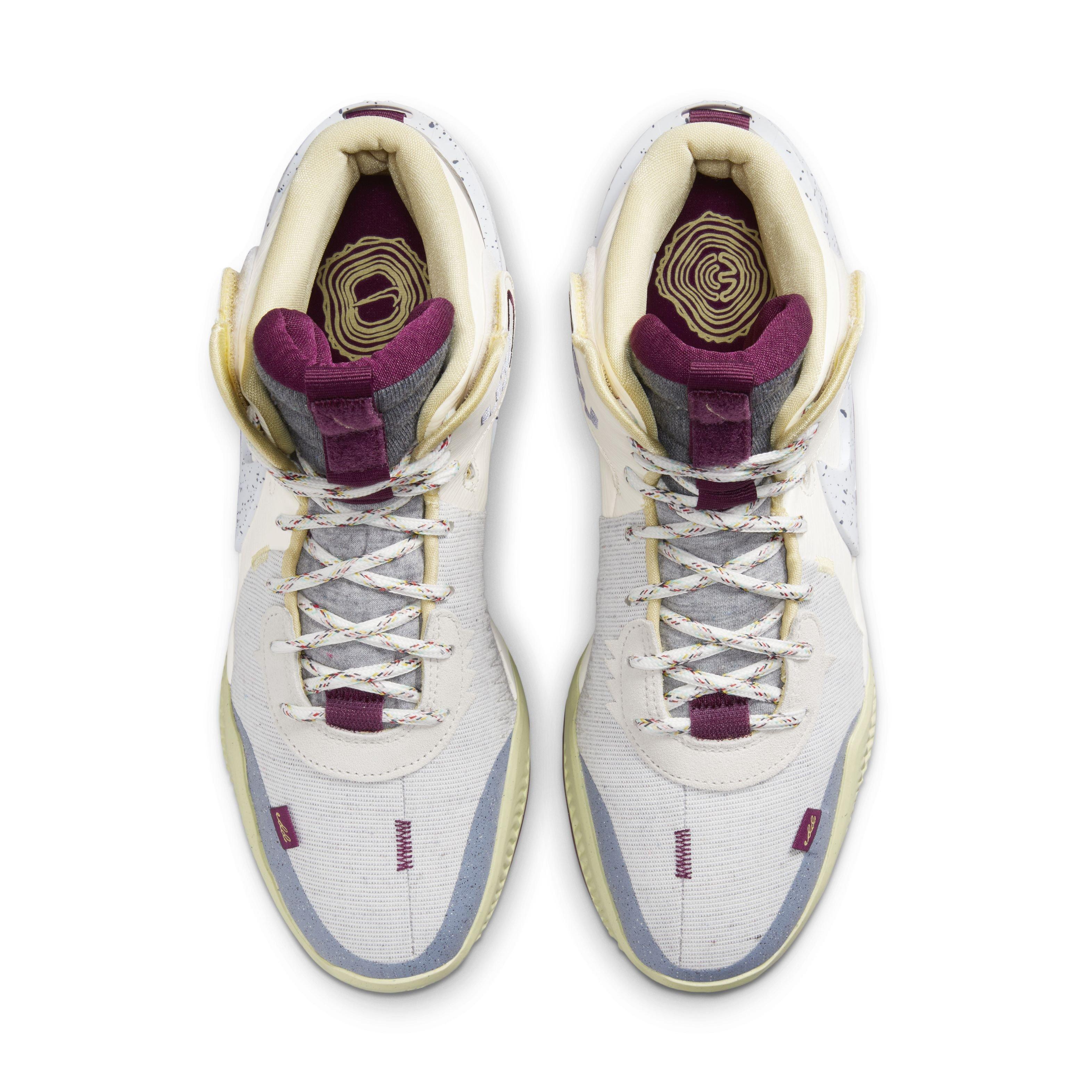 Nike Air Deldon "Phantom/Sangria/Zinnia" Men's Basketball Shoe - PHANTOM/SANGRIA/ZINNIA Thumbnail View 4