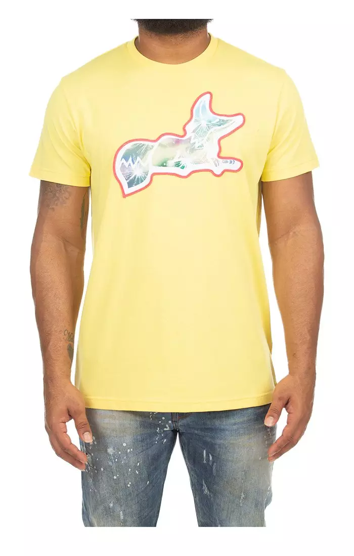 AKOO Men's Kinfolk Short Sleeve Knit Tee - YELLOW