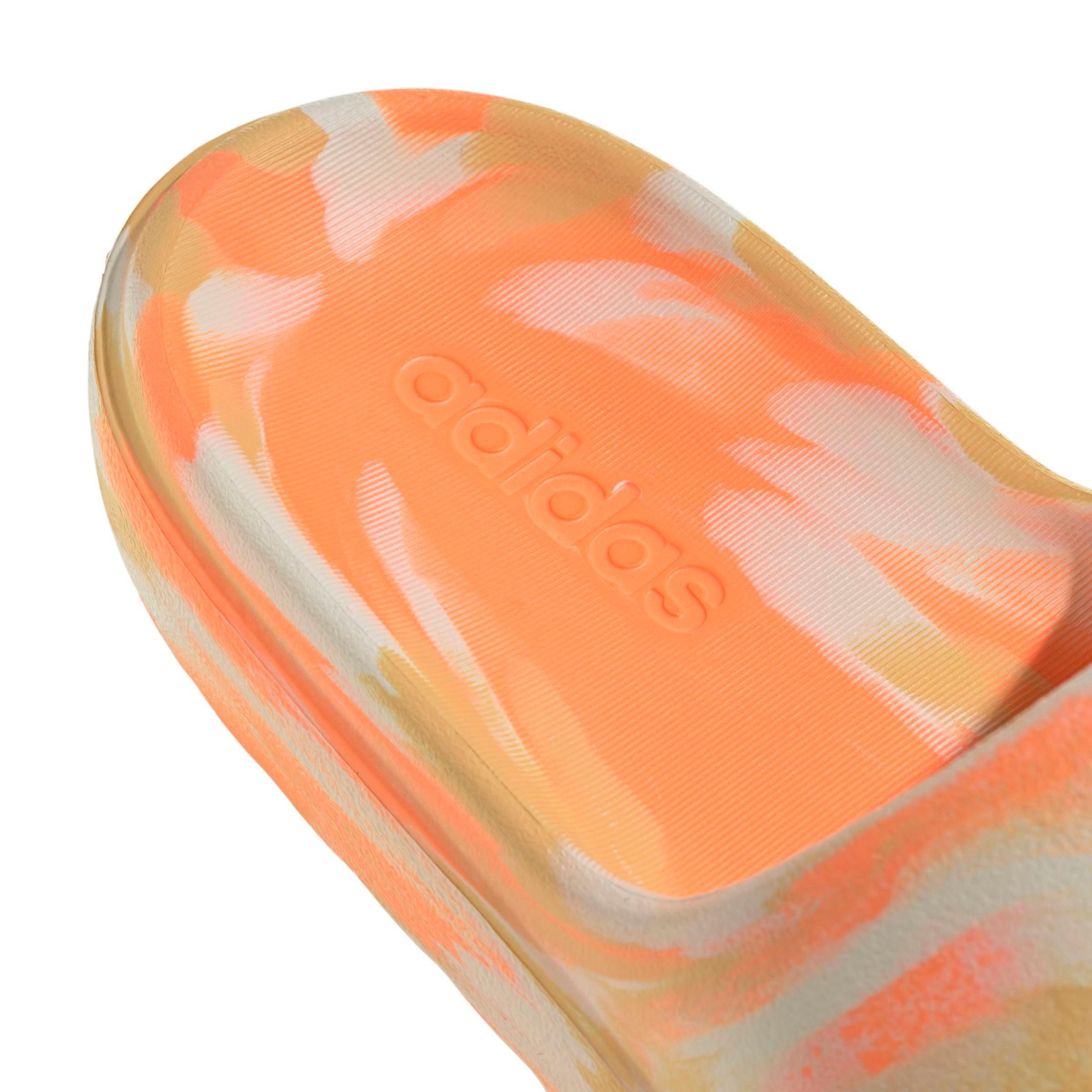 adidas Adilette Lumia "Lucid Orange/Semi Ice Tangerine/Off White" Grade School Boys' Slide - ORANGE/TANGERINE/OFF WHITE Thumbnail View 8