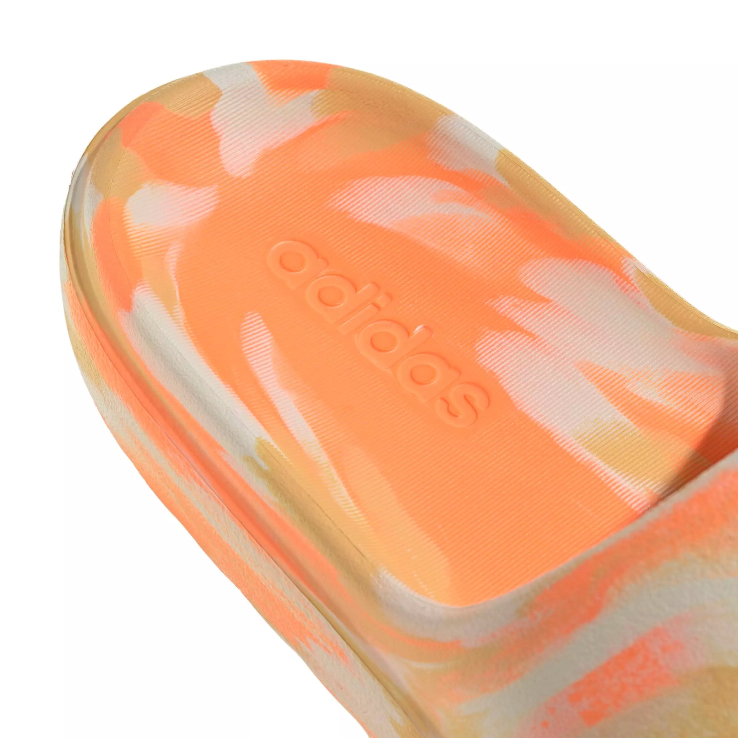 adidas Adilette Lumia "Lucid Orange/Semi Ice Tangerine/Off White" Grade School Boys' Slide - ORANGE/TANGERINE/OFF WHITE