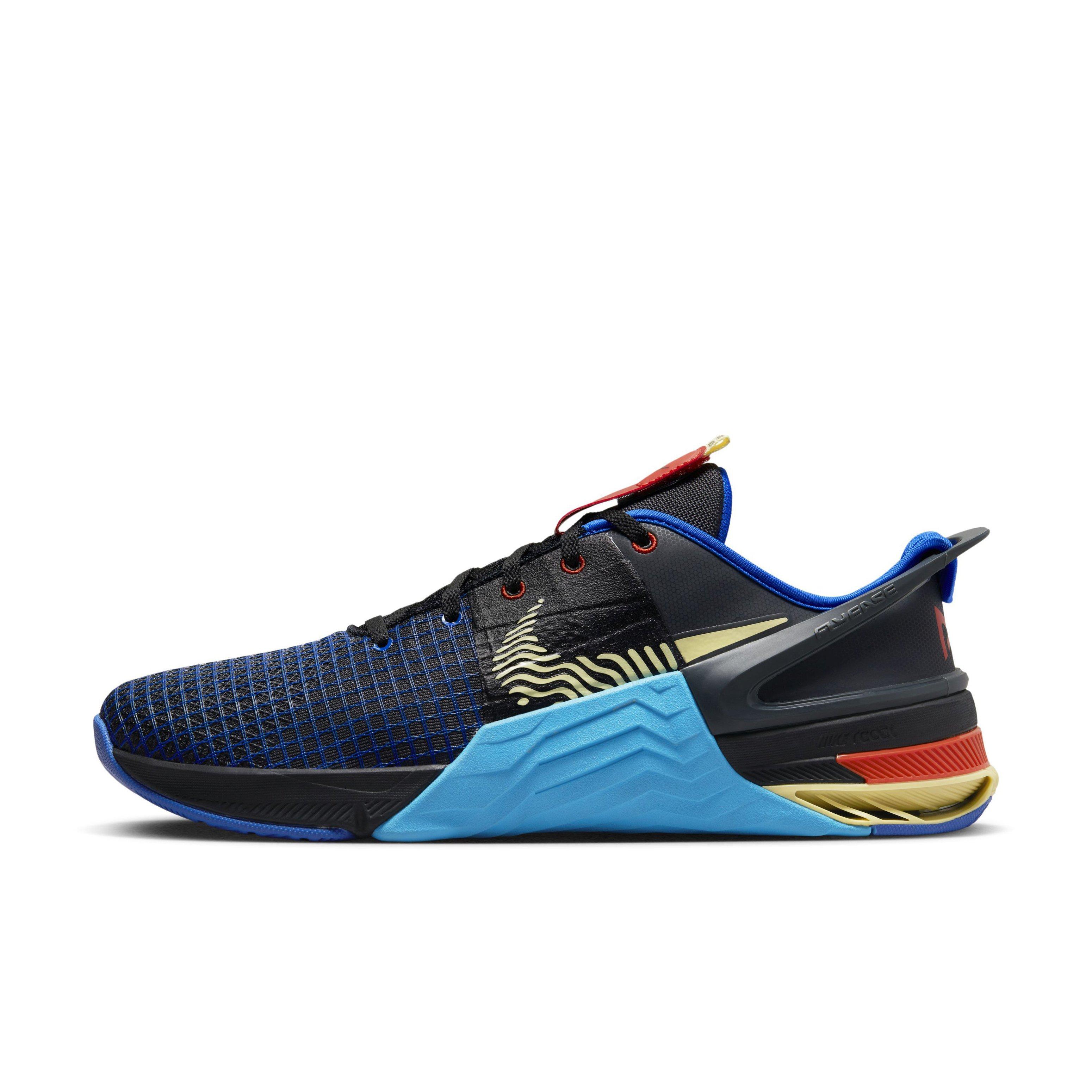 Nike Metcon 8 FlyEase "Anthracite/Citron Tint/Blue Lightning" Men's Training Shoe - ANTHRACITE/CITRON/BLUE Thumbnail View 2