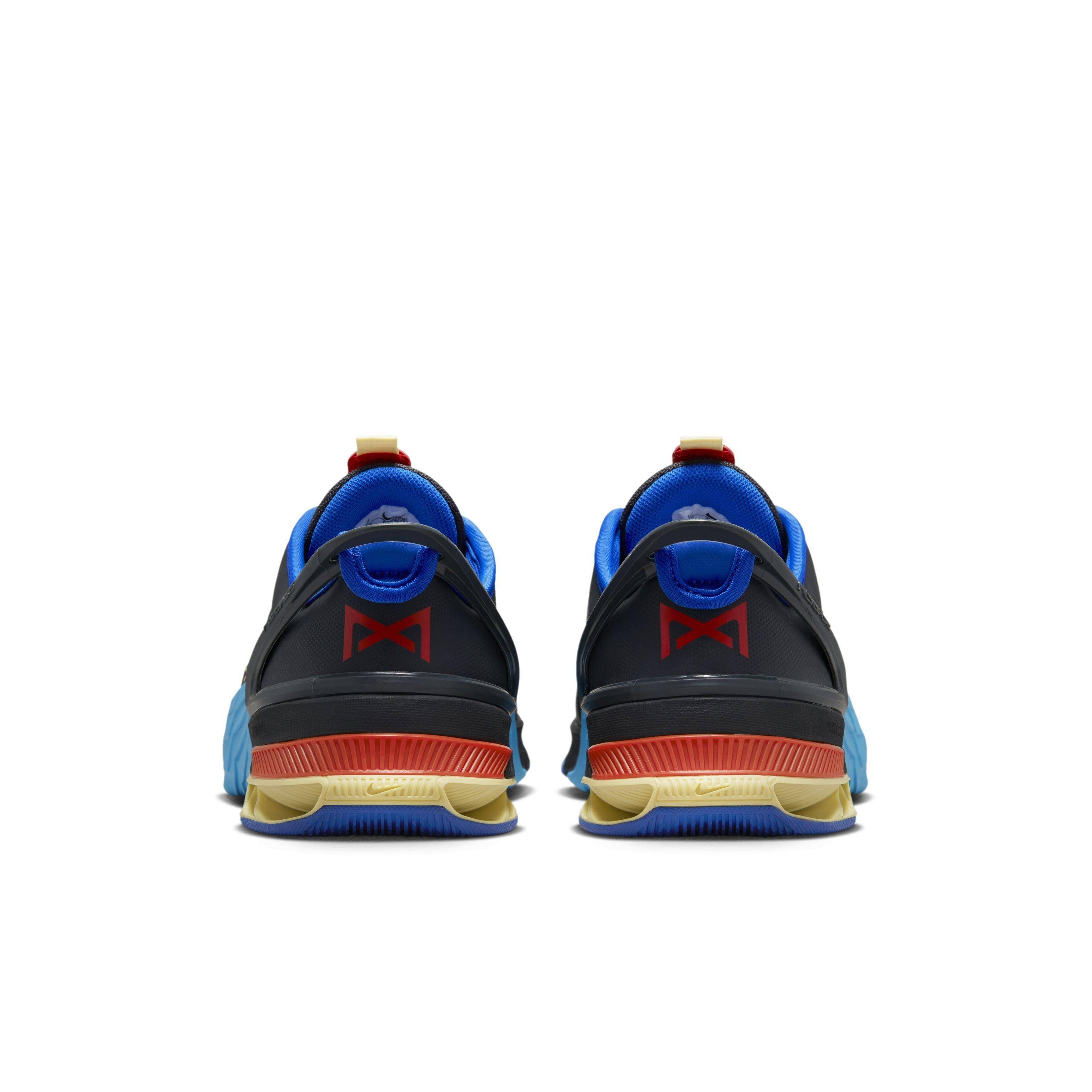 Nike Metcon 8 FlyEase "Anthracite/Citron Tint/Blue Lightning" Men's Training Shoe - ANTHRACITE/CITRON/BLUE Thumbnail View 5