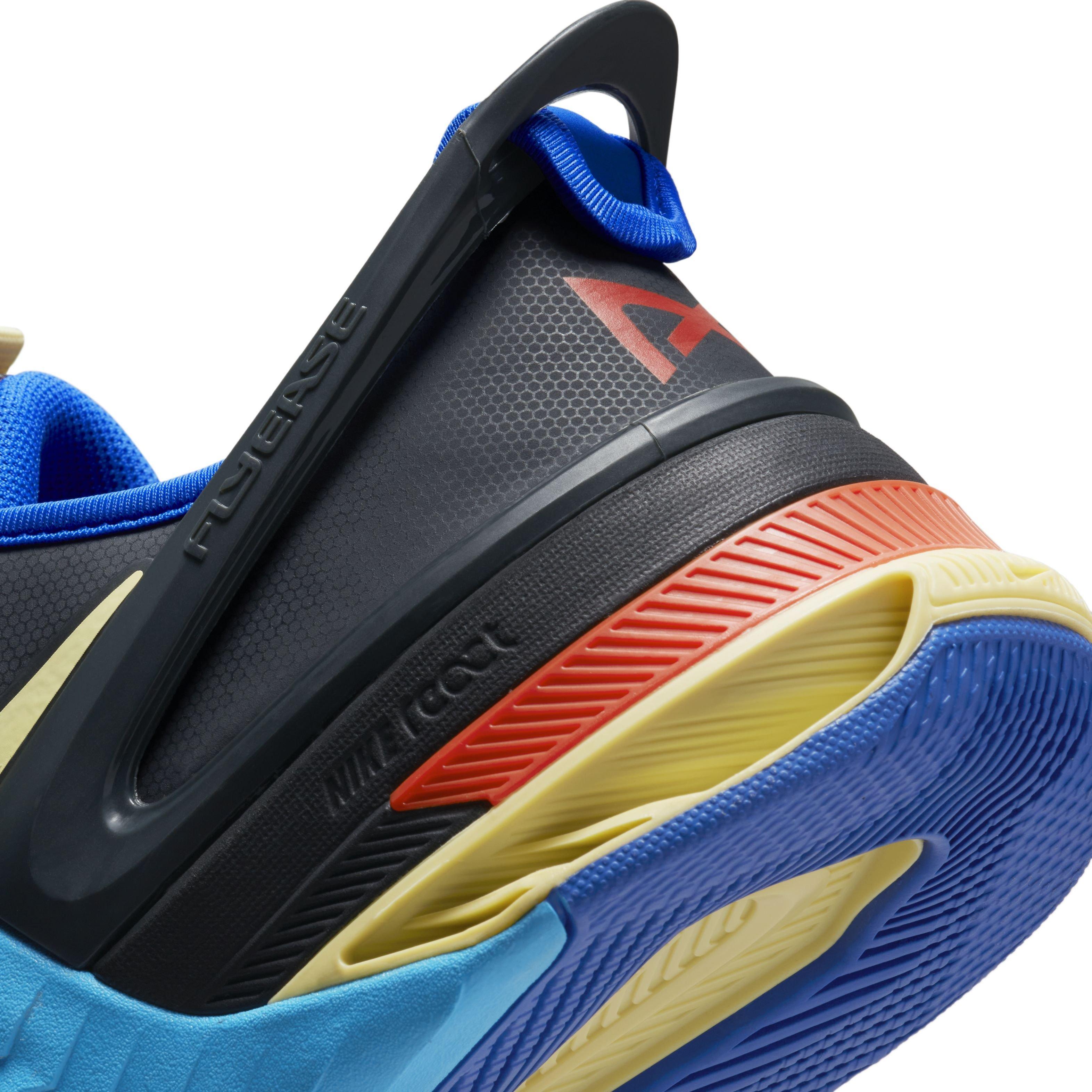 Nike Metcon 8 FlyEase "Anthracite/Citron Tint/Blue Lightning" Men's Training Shoe - ANTHRACITE/CITRON/BLUE Thumbnail View 8