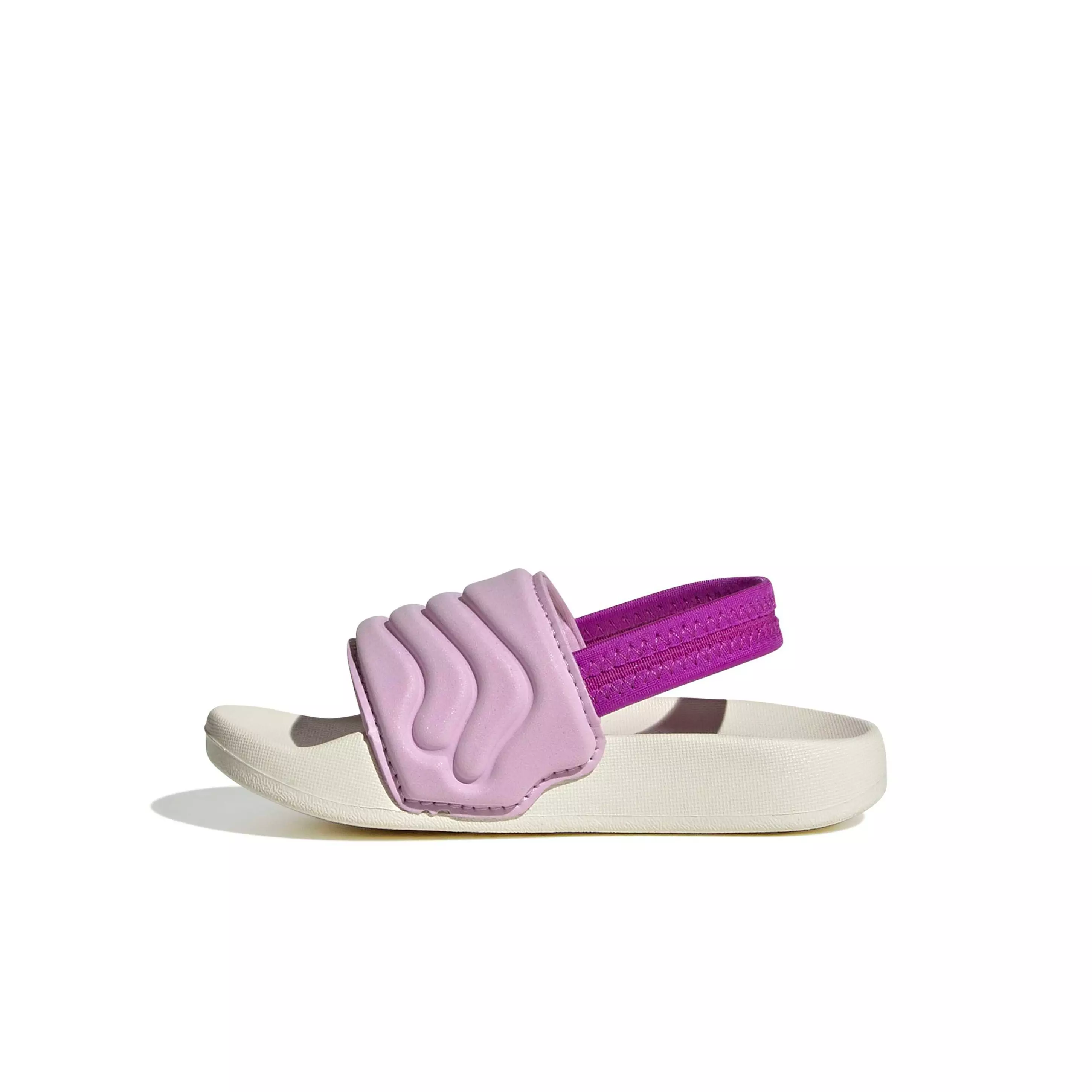 adidas Adilette Estrap 2.0 "Off White/Purple Burst/Bliss Lilac" Infant Girls' Slide - OFF WHITE/PURPLE/LILAC