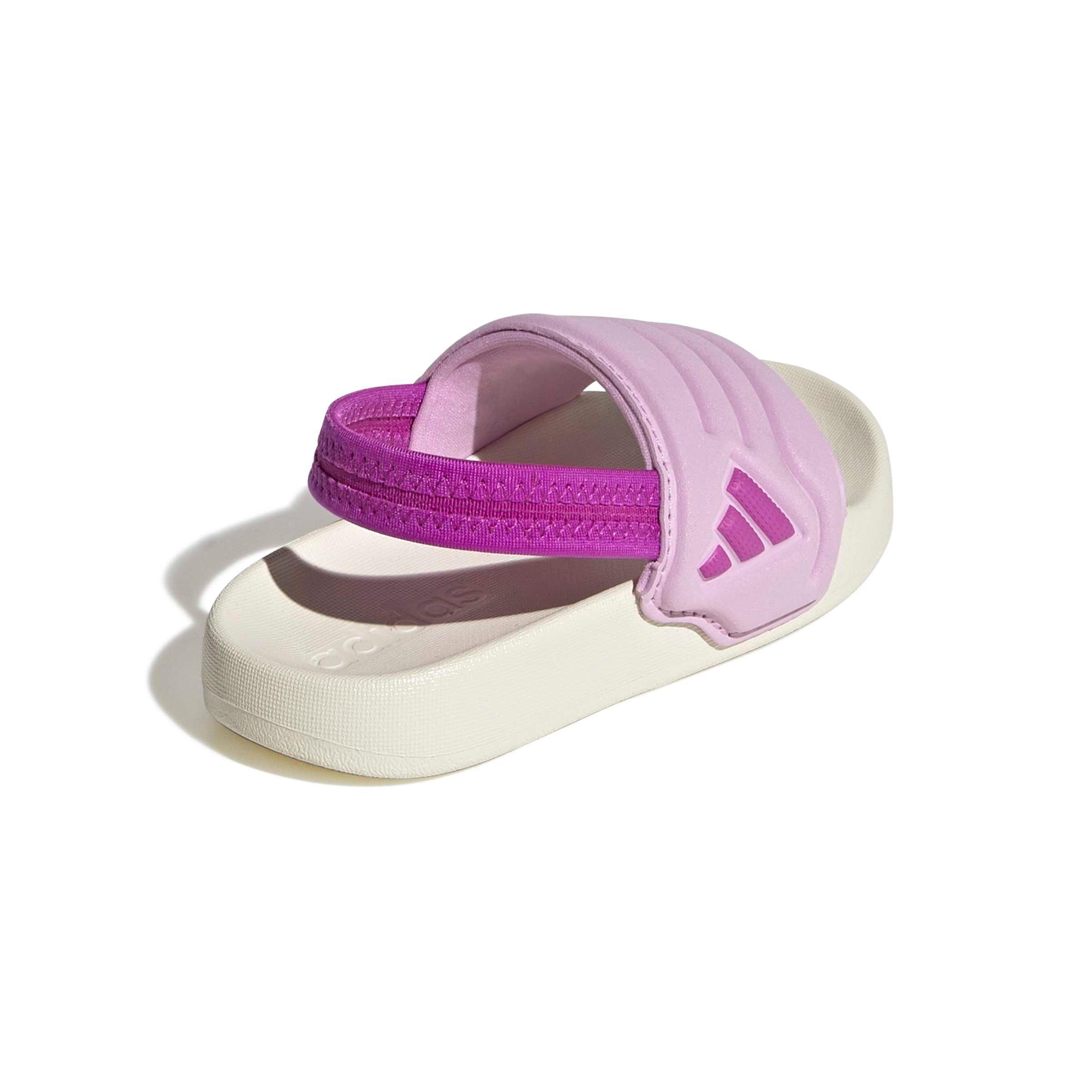 adidas Adilette Estrap 2.0 "Off White/Purple Burst/Bliss Lilac" Infant Girls' Slide - OFF WHITE/PURPLE/LILAC Thumbnail View 4