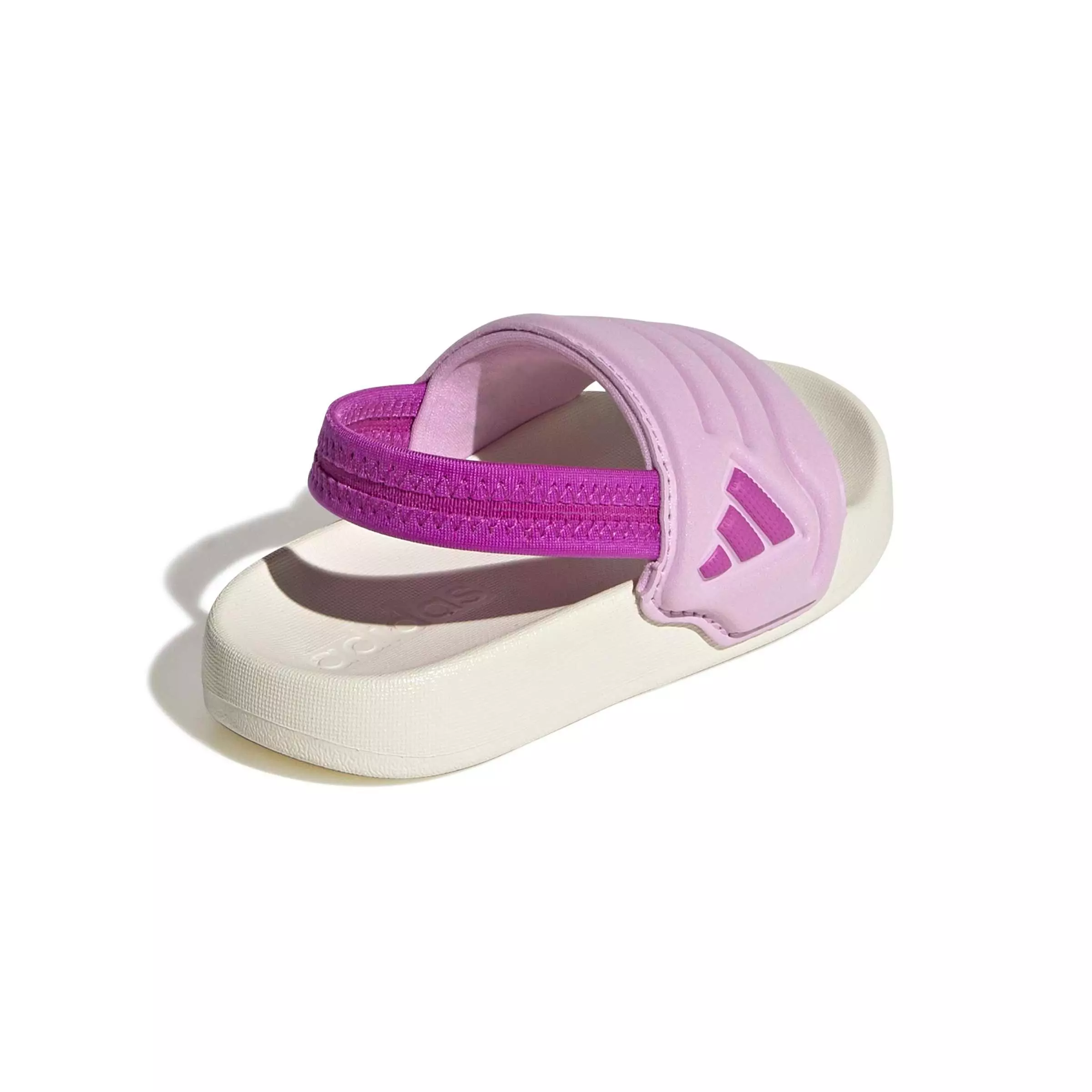 adidas Adilette Estrap 2.0 "Off White/Purple Burst/Bliss Lilac" Infant Girls' Slide - OFF WHITE/PURPLE/LILAC