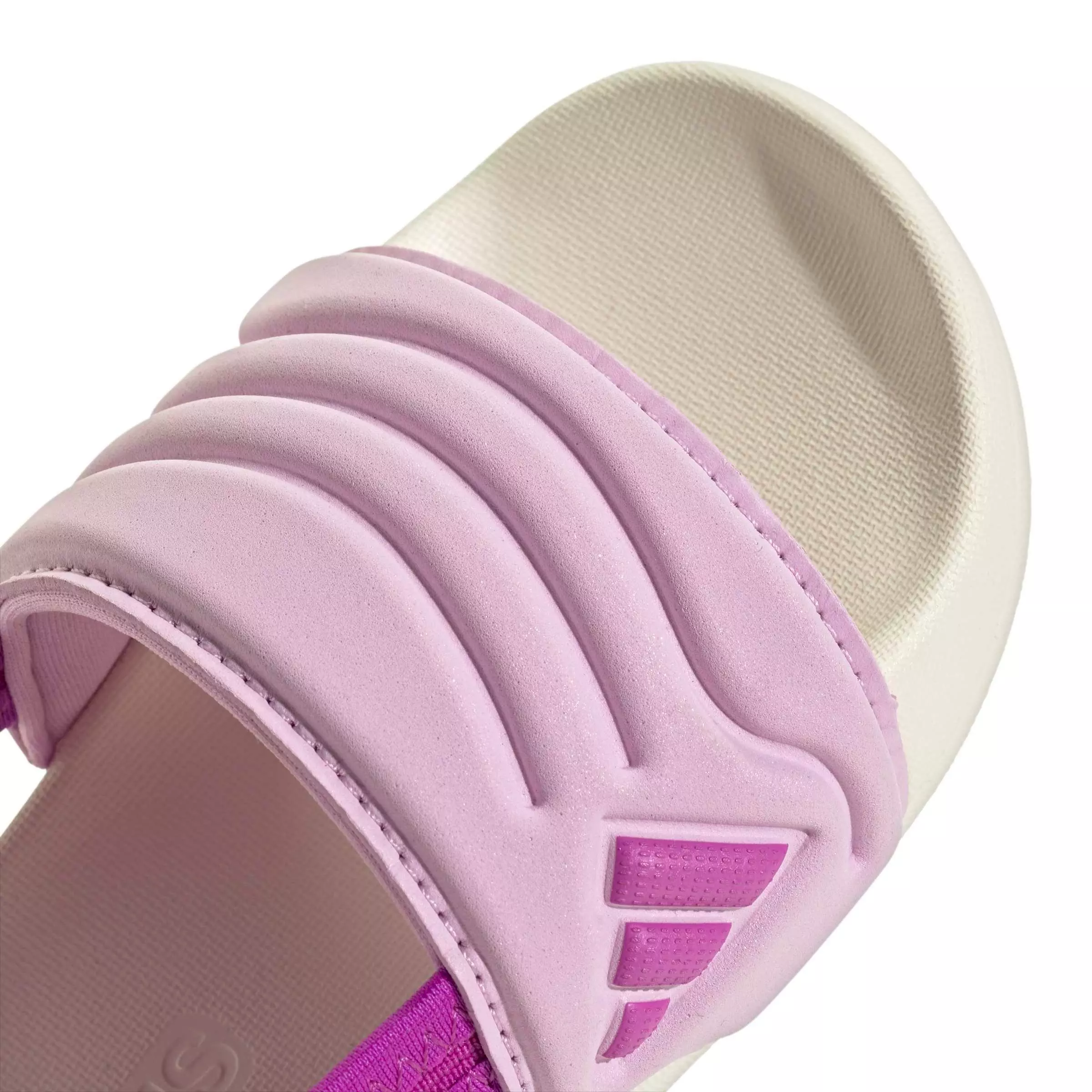 adidas Adilette Estrap 2.0 "Off White/Purple Burst/Bliss Lilac" Infant Girls' Slide - OFF WHITE/PURPLE/LILAC