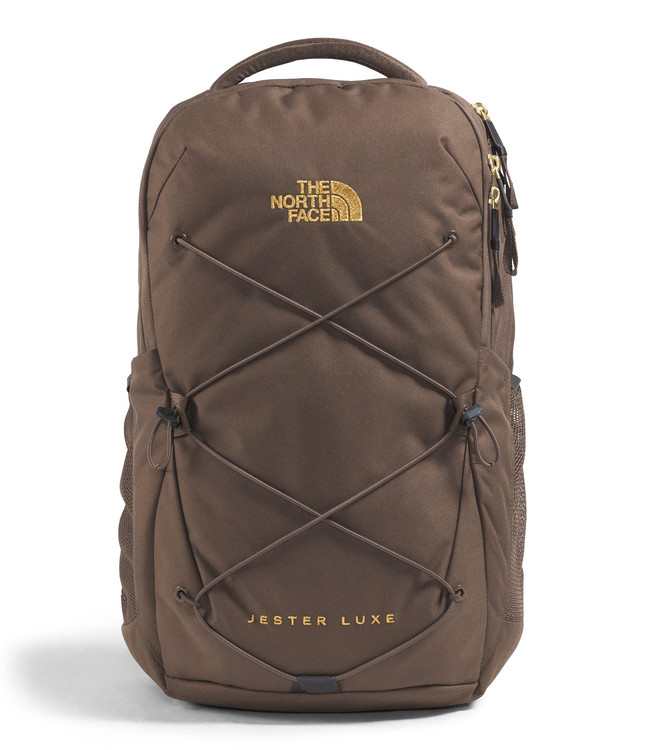 THE NORTH FACE Jester Luxe Backpack Brown/Gold | Hibbett display picture 3