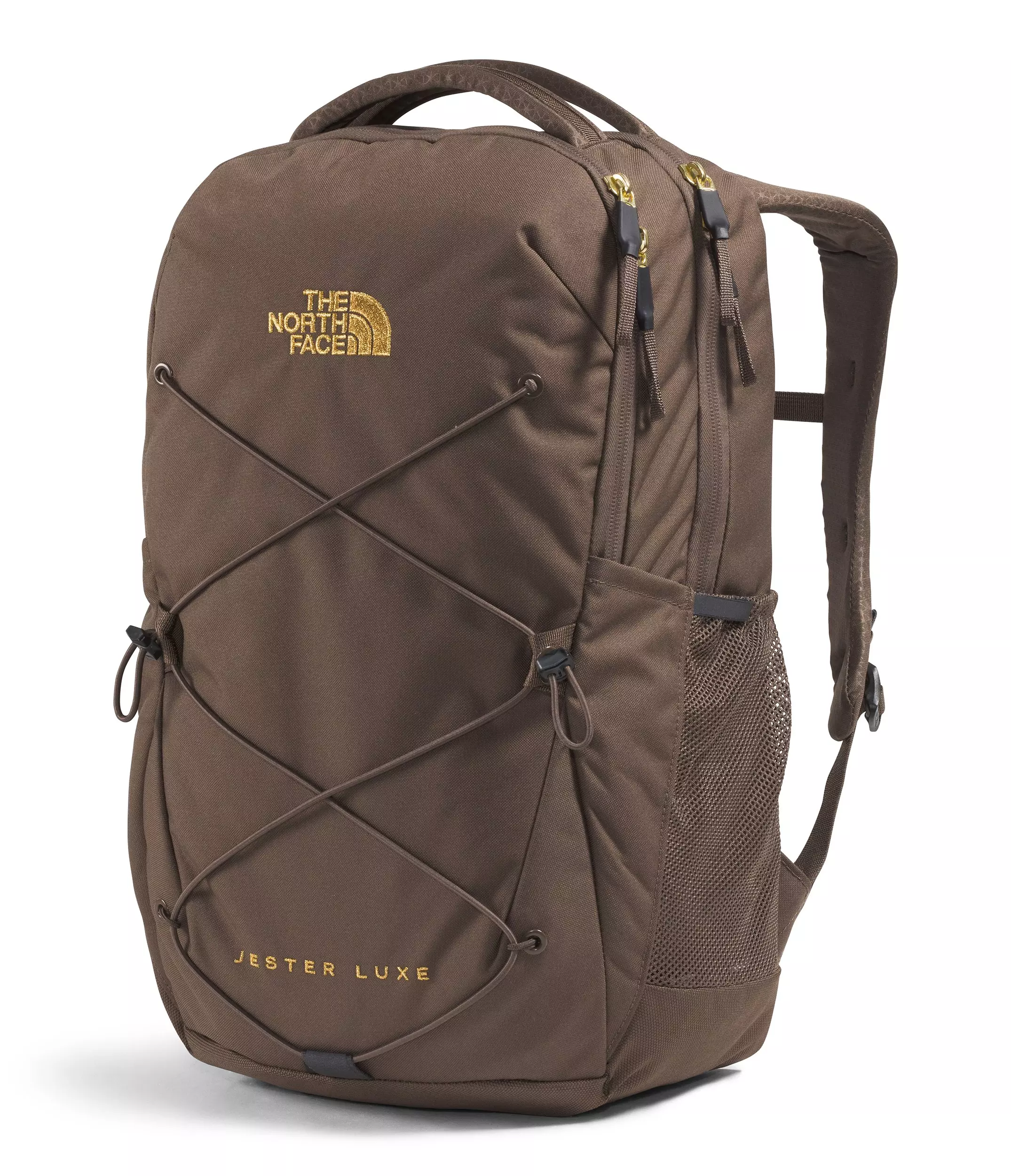 The North Face Women's Jester Luxe Backpack-Brown/Gold - BROWN/GOLD
