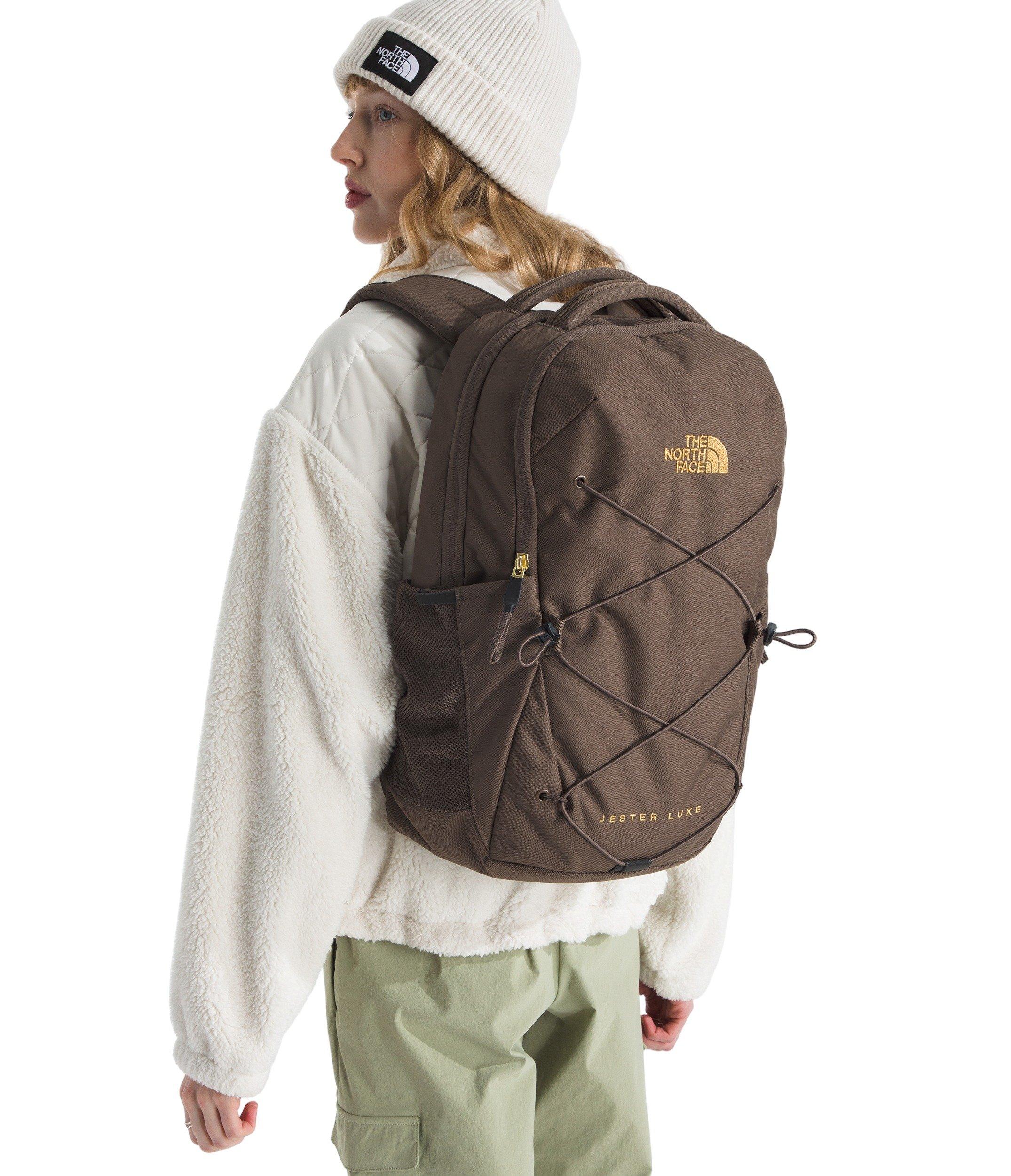 THE NORTH FACE Jester Luxe Backpack Brown/Gold | Hibbett