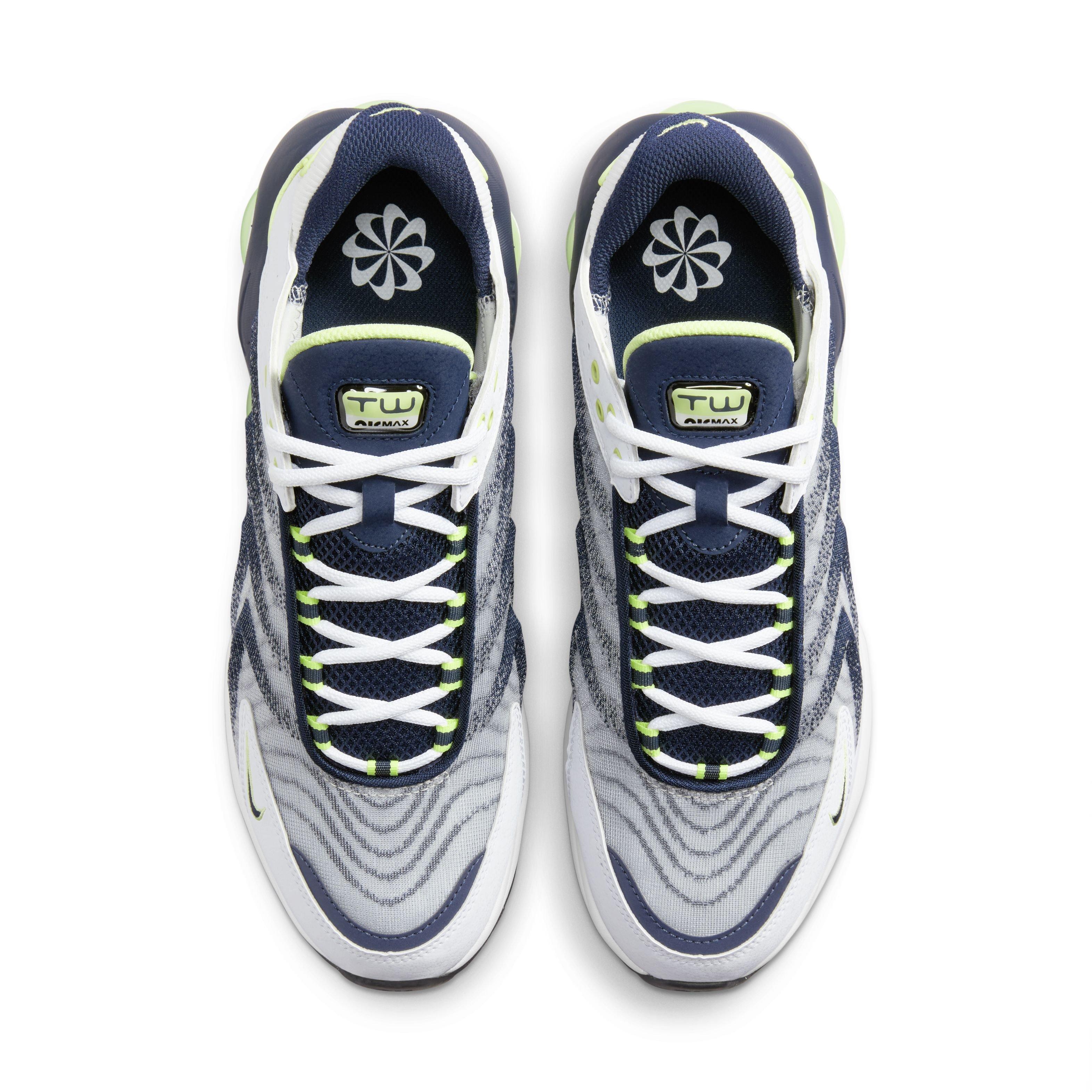 Nike Air Max TW "White/Midnight Navy/Light Lemon Twist" Men's Shoe - WHITE/NAVY/LT LEMON Thumbnail View 4