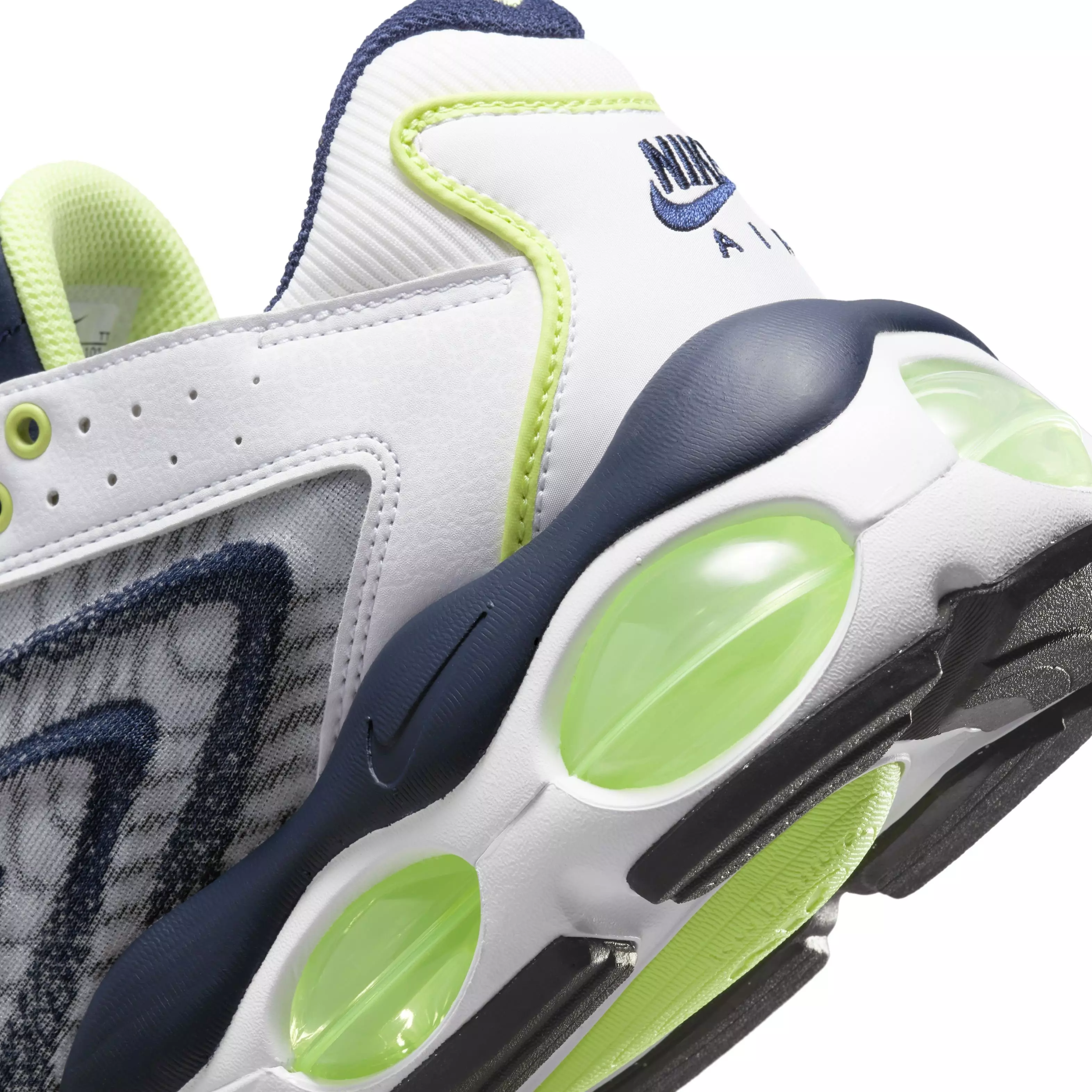 Nike Air Max TW "White/Midnight Navy/Light Lemon Twist" Men's Shoe - WHITE/NAVY/LT LEMON