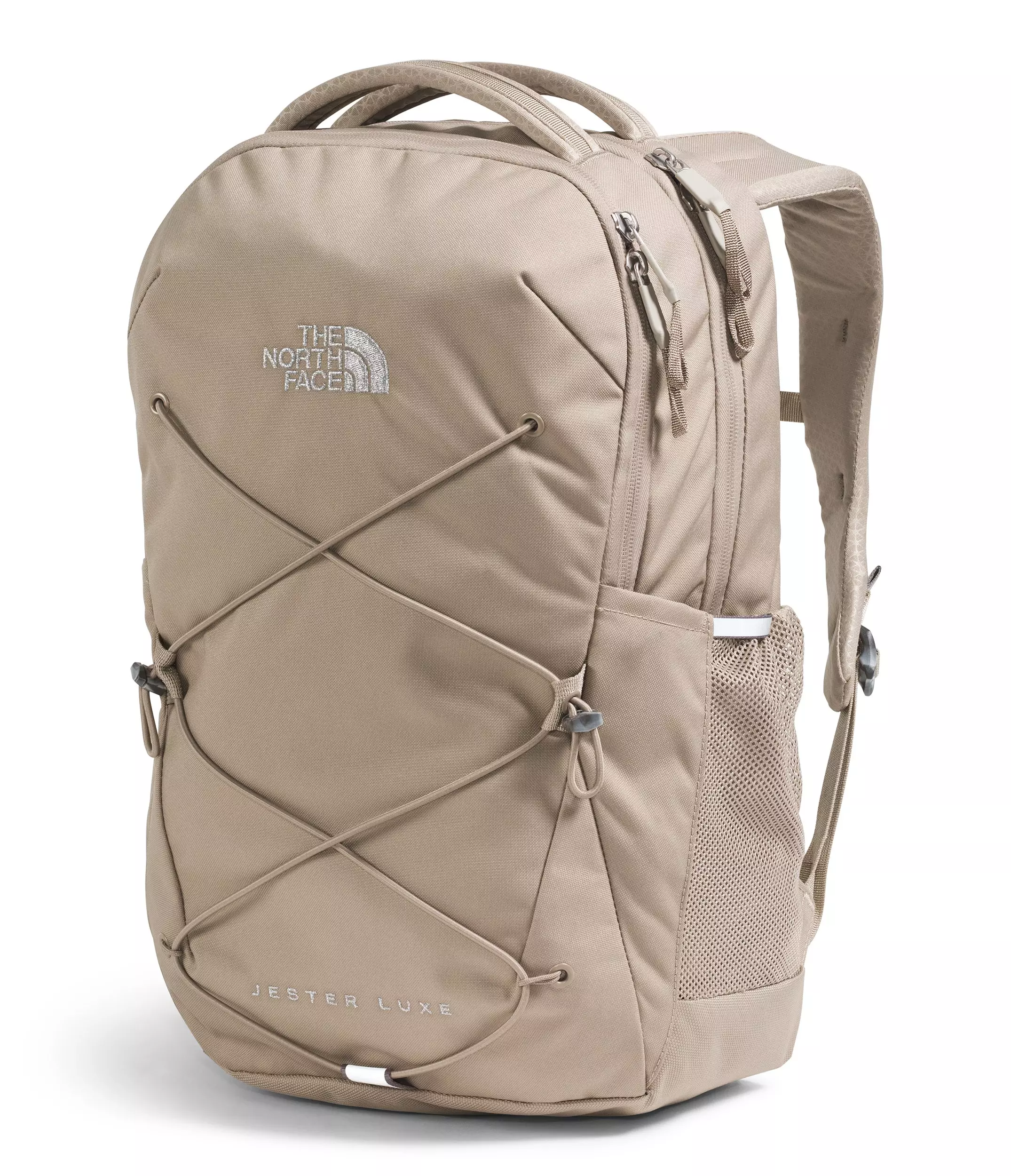 The North Face Women's Jester Luxe Backpack-Tan/Silver - GREY/SILVER