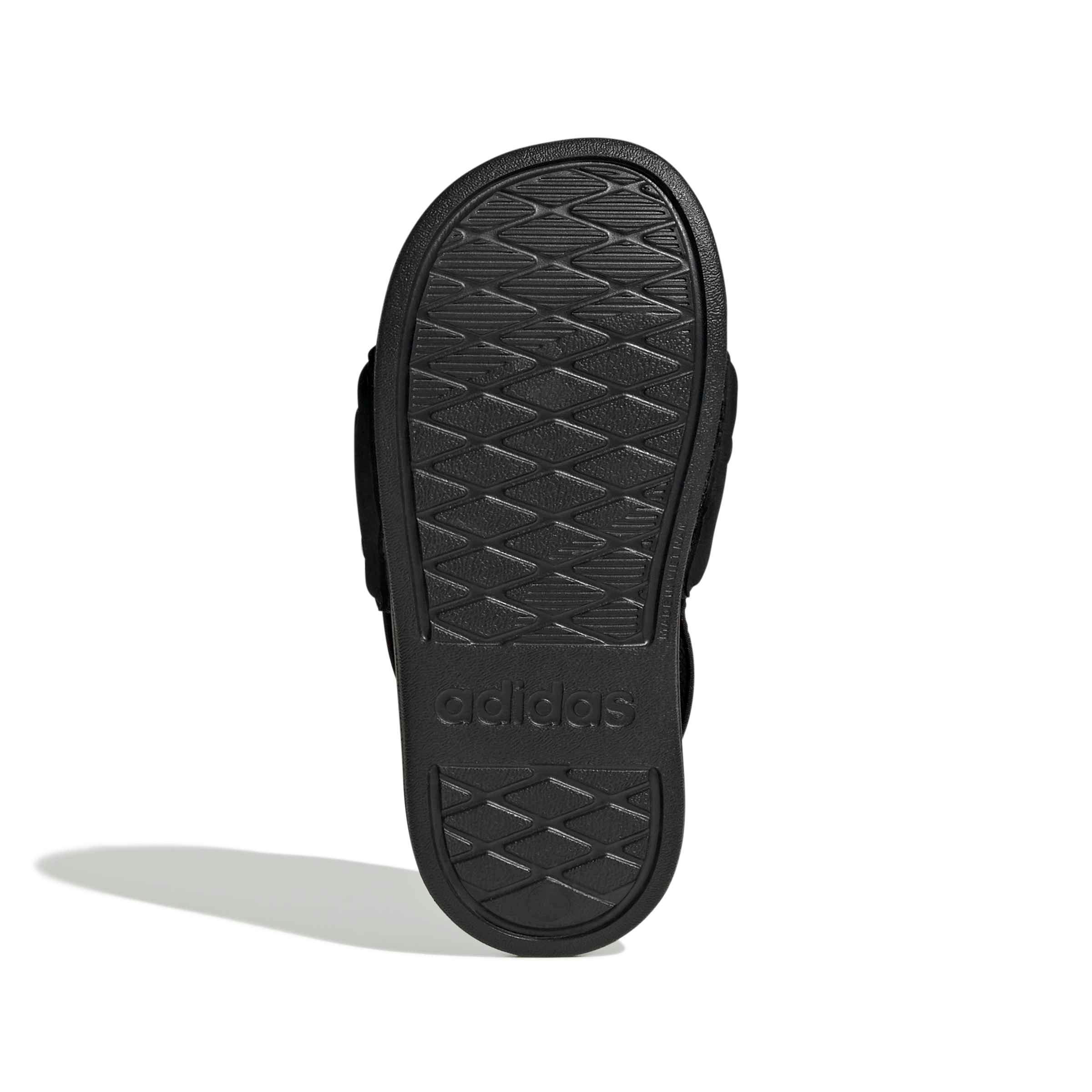 adidas Adilette Estrap 2.0 "Core Black/Ftwr White/Core Black" Preschool Boys' Slide - BLACK/WHITE/BLACK Thumbnail View 6