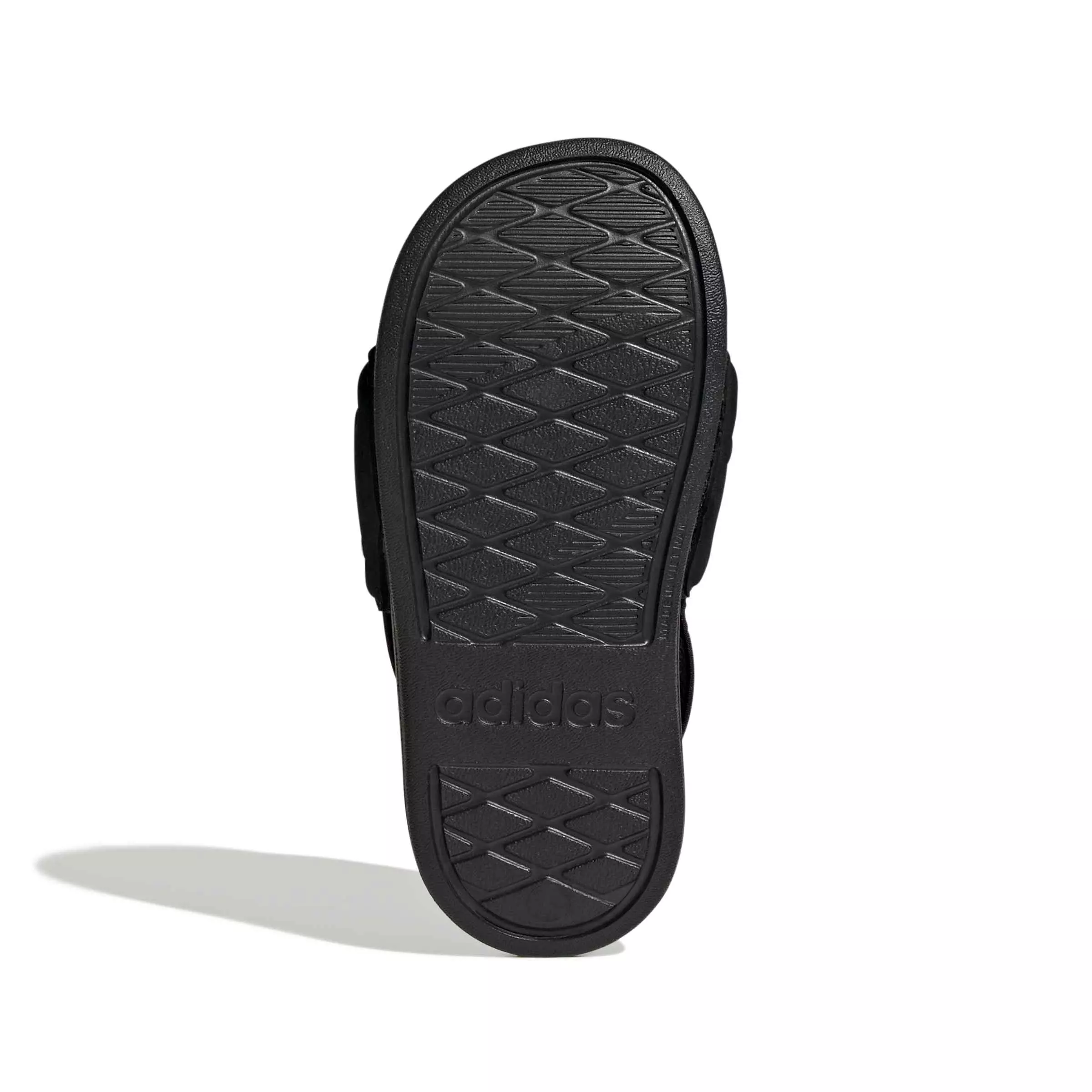 adidas Adilette Estrap 2.0 "Core Black/Ftwr White/Core Black" Preschool Boys' Slide - BLACK/WHITE/BLACK