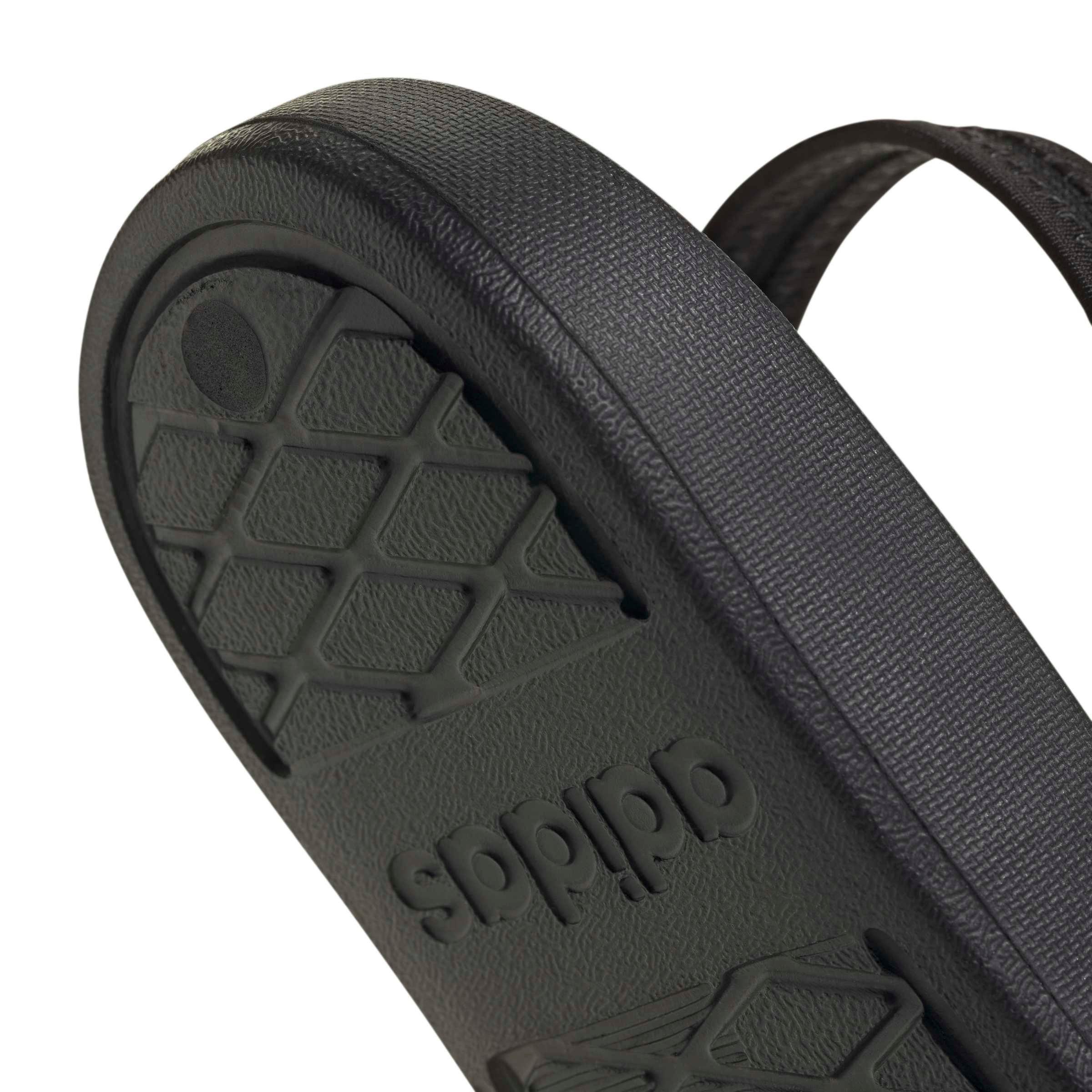 adidas Adilette Estrap 2.0 "Core Black/Ftwr White/Core Black" Preschool Boys' Slide - BLACK/WHITE/BLACK Thumbnail View 7