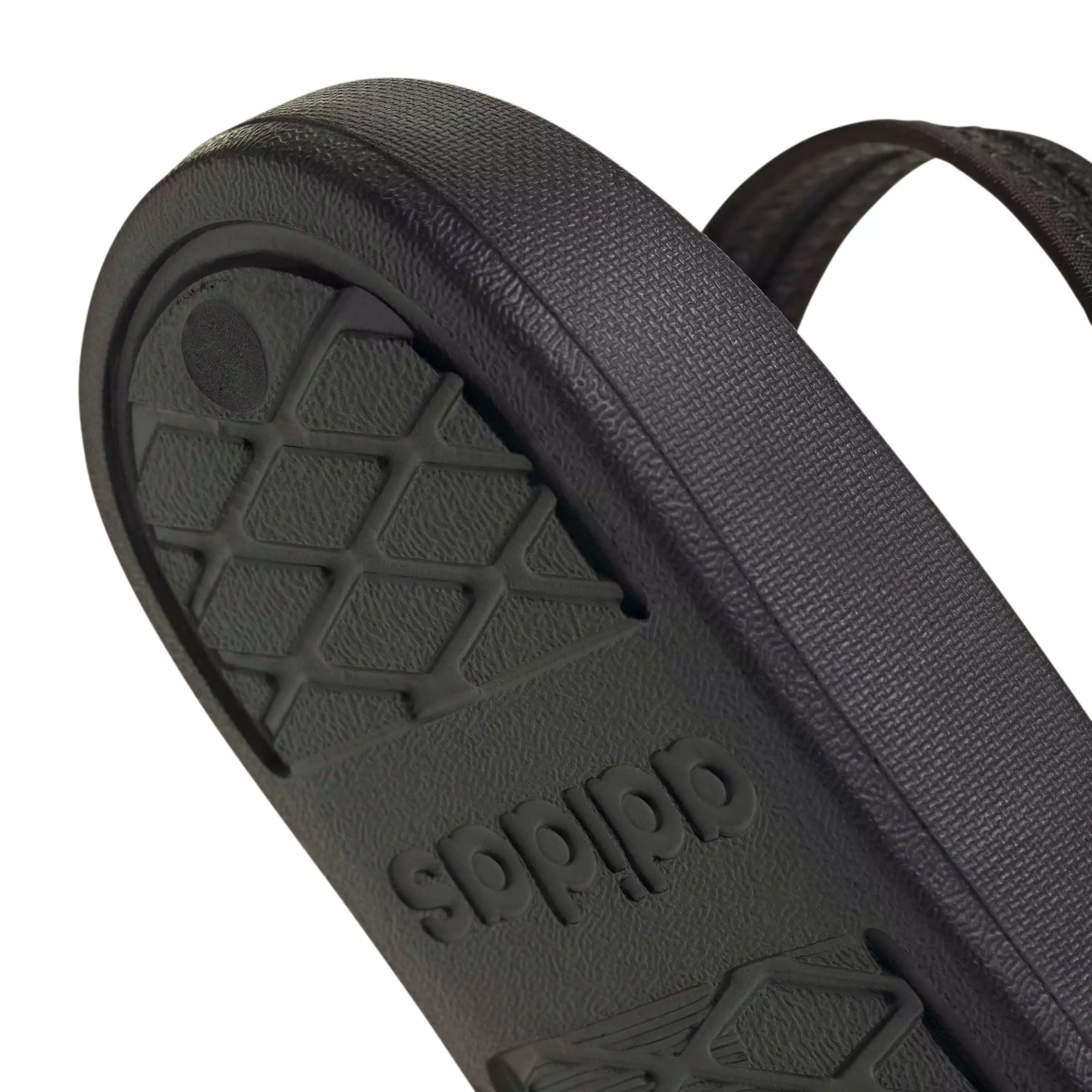 adidas Adilette Estrap 2.0 "Core Black/Ftwr White/Core Black" Preschool Boys' Slide - BLACK/WHITE/BLACK