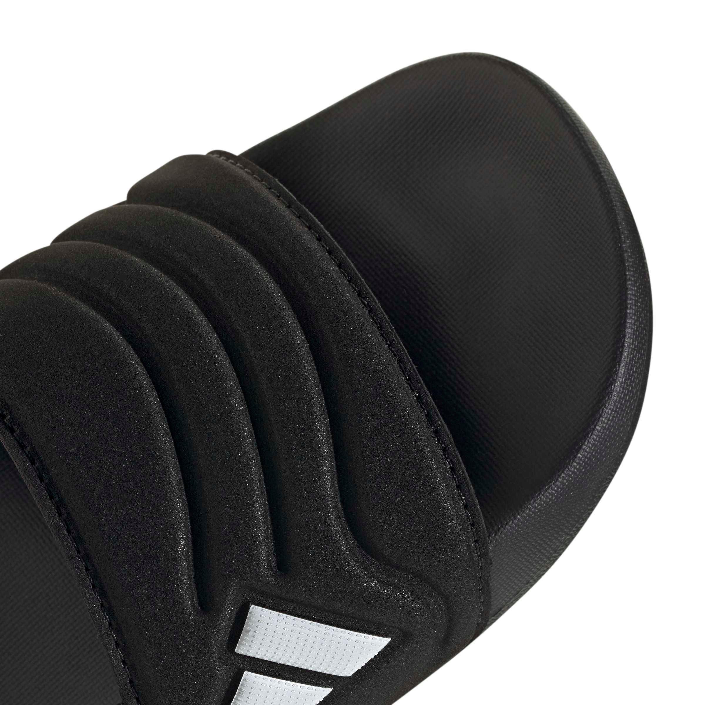 adidas Adilette Estrap 2.0 "Core Black/Ftwr White/Core Black" Preschool Boys' Slide - BLACK/WHITE/BLACK Thumbnail View 8