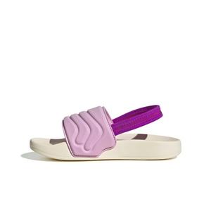 adidas Adilette Estrap 2.0 "Off White/Purple Burst/Bliss Lilac" Preschool Girls' Slide