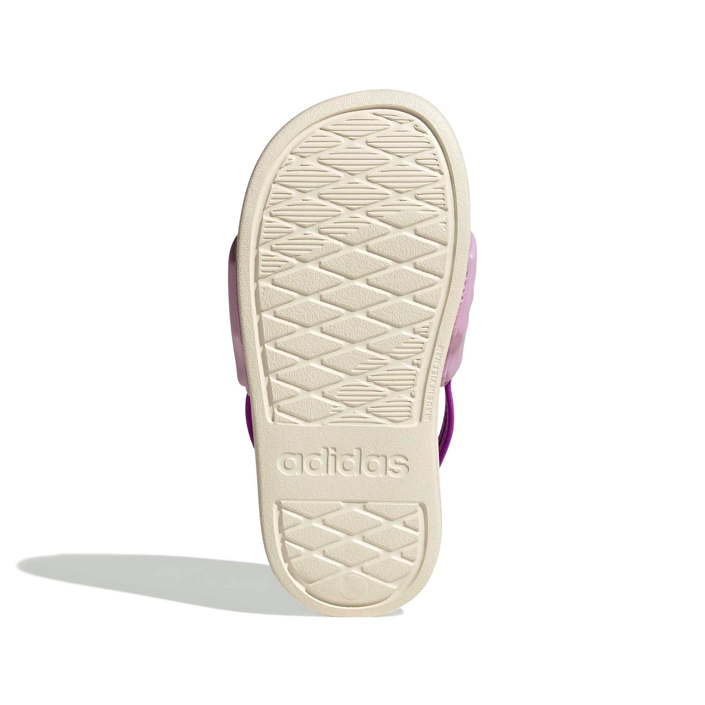 adidas Adilette Estrap 2.0 "Off White/Purple Burst/Bliss Lilac" Preschool Girls' Slide - OFF WHITE/PURPLE/LILAC Thumbnail View 6