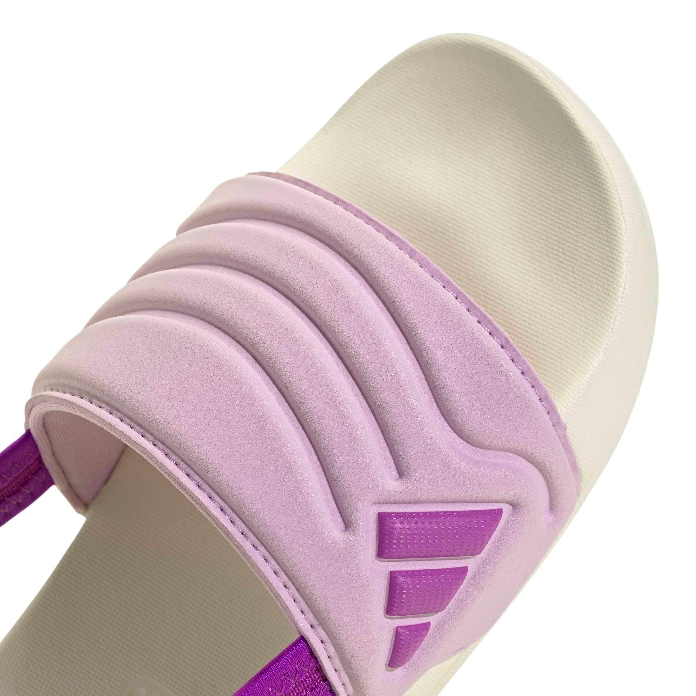 adidas Adilette Estrap 2.0 "Off White/Purple Burst/Bliss Lilac" Preschool Girls' Slide - OFF WHITE/PURPLE/LILAC Thumbnail View 7