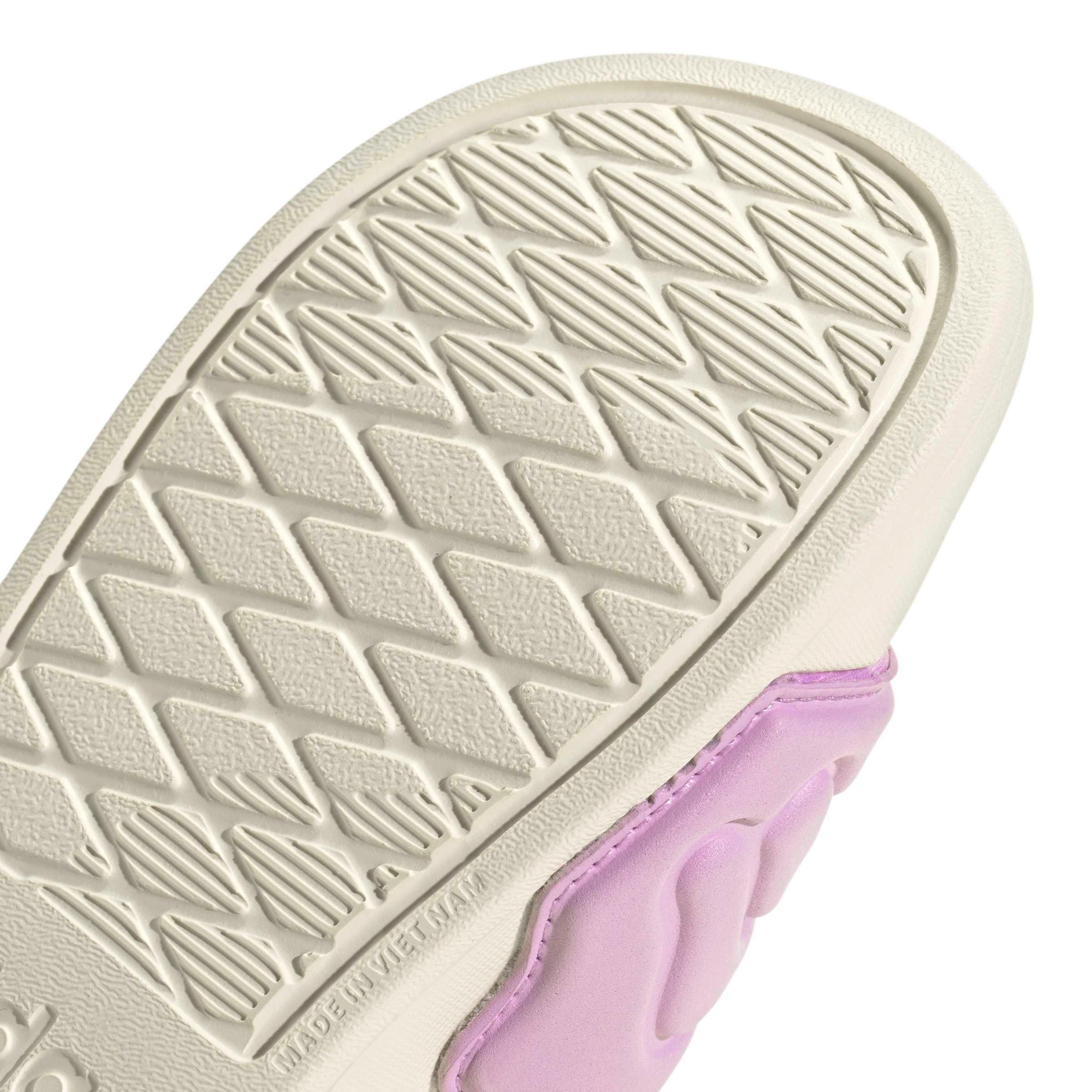 adidas Adilette Estrap 2.0 "Off White/Purple Burst/Bliss Lilac" Preschool Girls' Slide - OFF WHITE/PURPLE/LILAC Thumbnail View 8