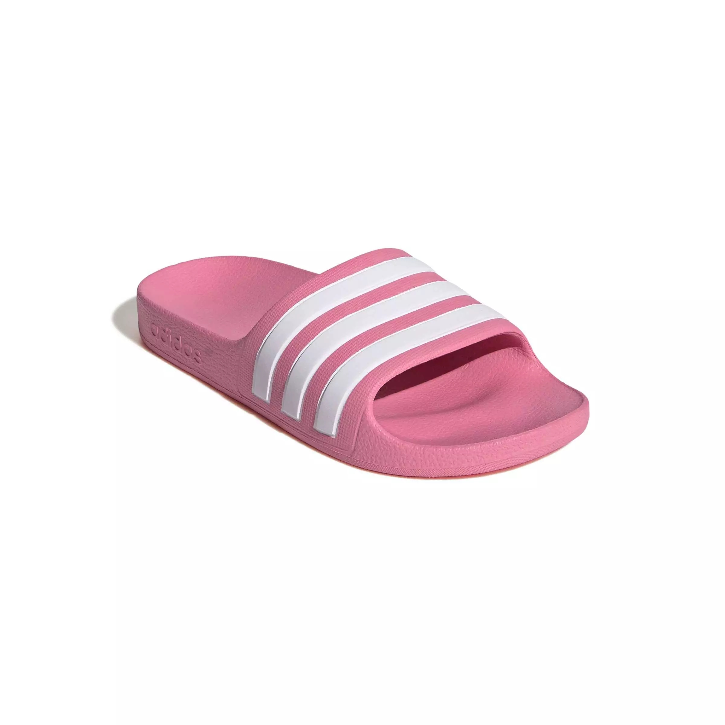 adidas Adilette Aqua "Bliss Pink/Ftwr White/Bliss Pink" Grade School Girls' Slide - PINK/WHITE/PINK