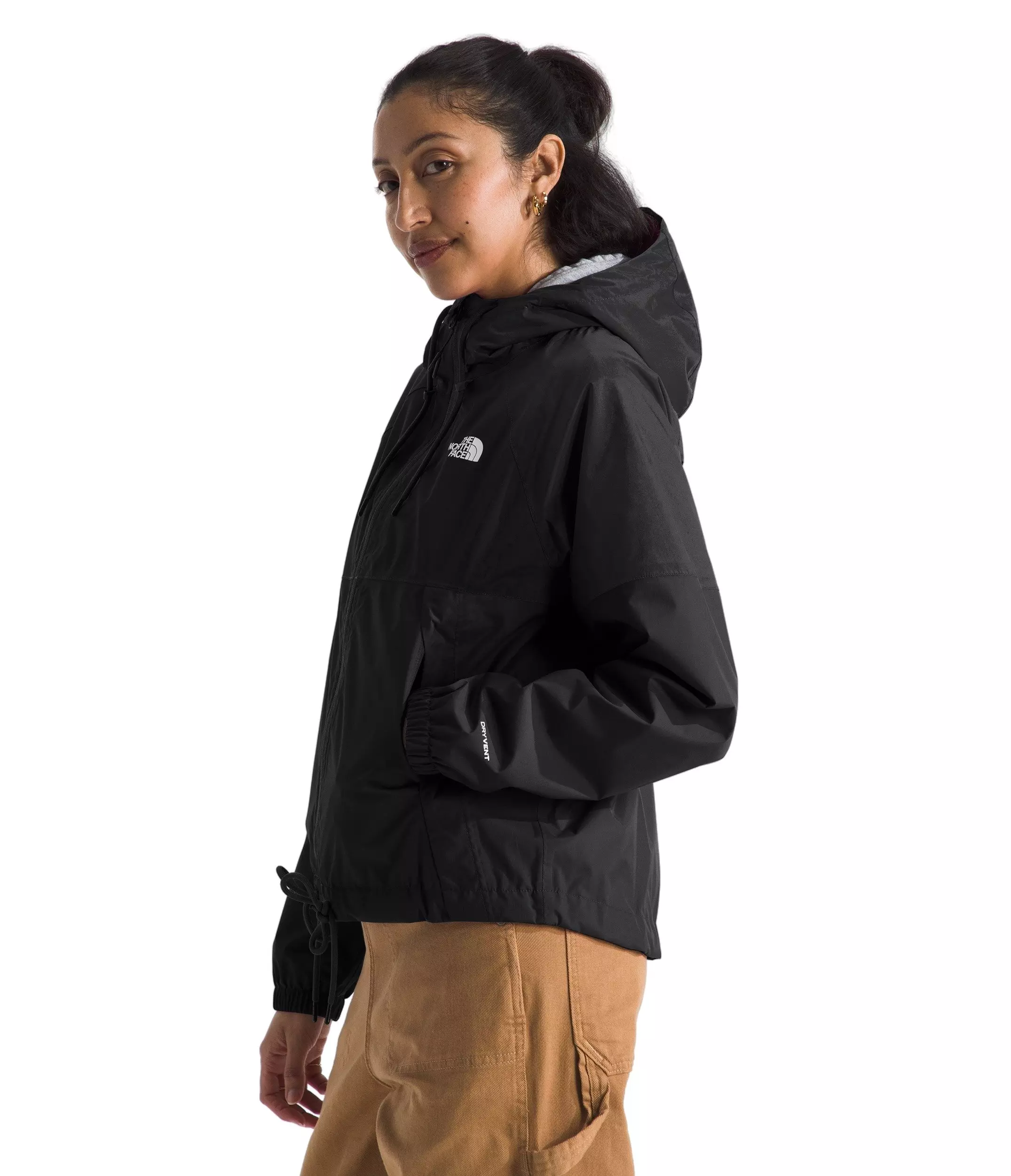 The North Face Women's Antora Rain Jacket -Black - BLACK