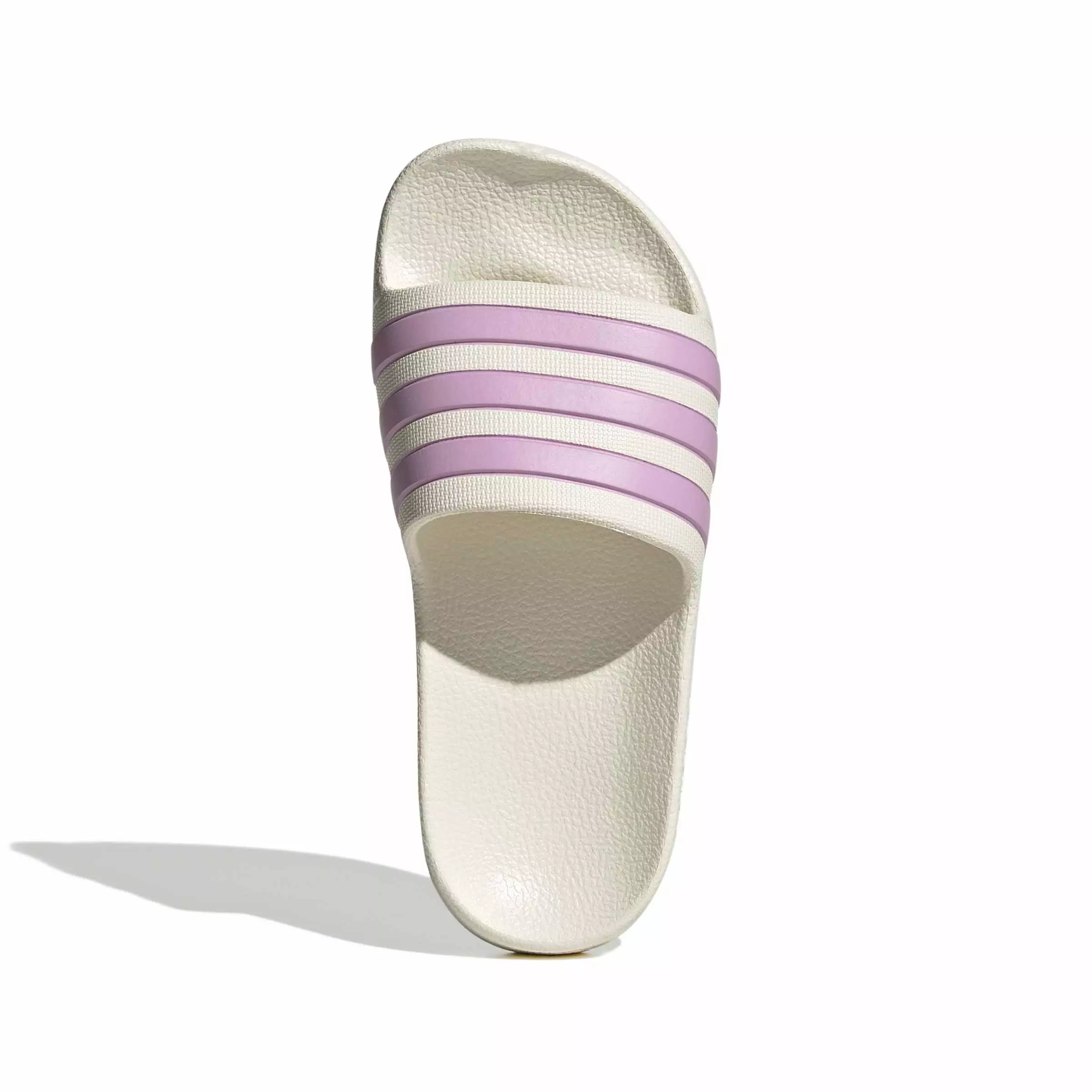 adidas Adilette Aqua "Off White/Bliss Lilac/Off White" Grade School Girls' Slide - OFF WHITE/LILAC/OFF WHITE
