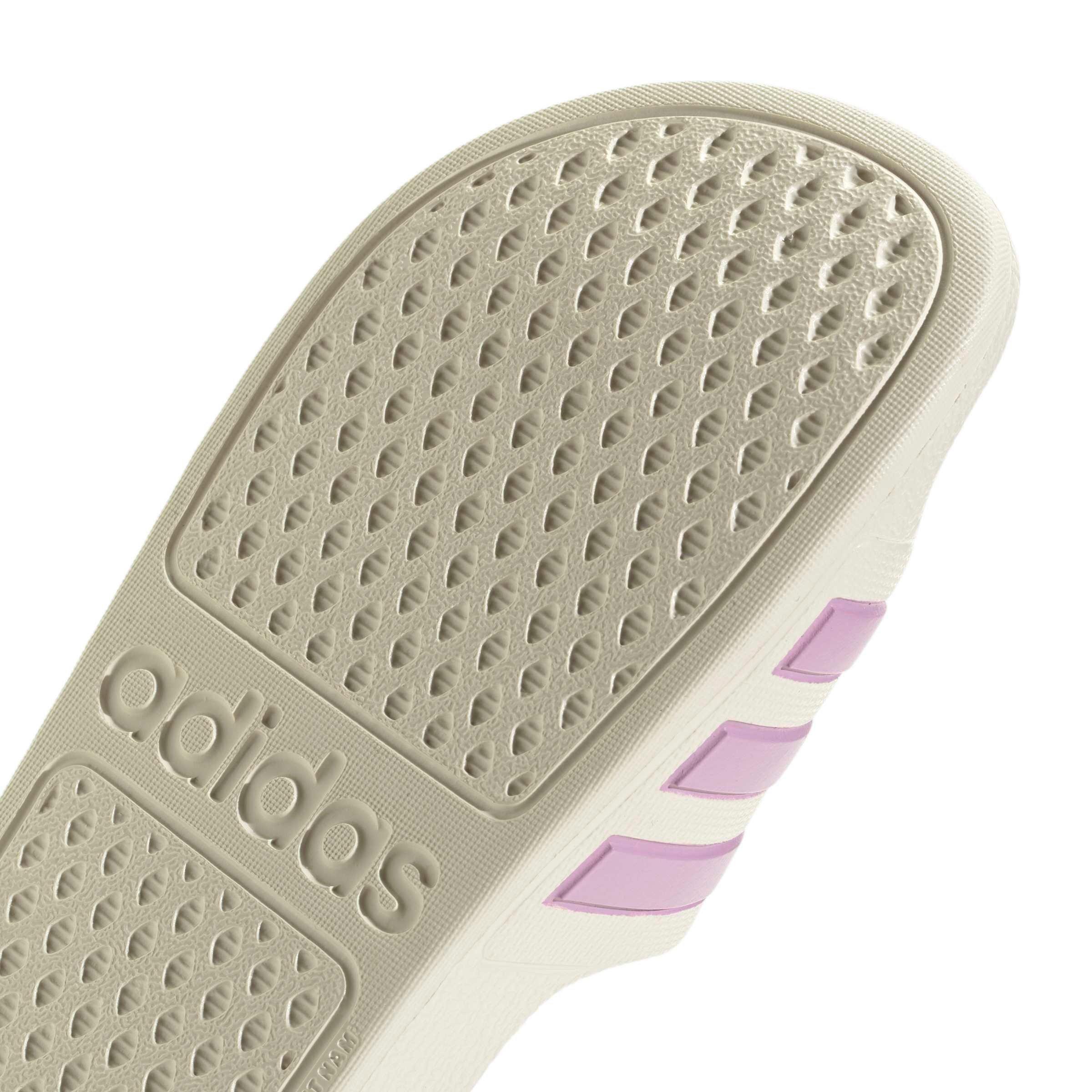 adidas Adilette Aqua "Off White/Bliss Lilac/Off White" Grade School Girls' Slide - OFF WHITE/LILAC/OFF WHITE Thumbnail View 8