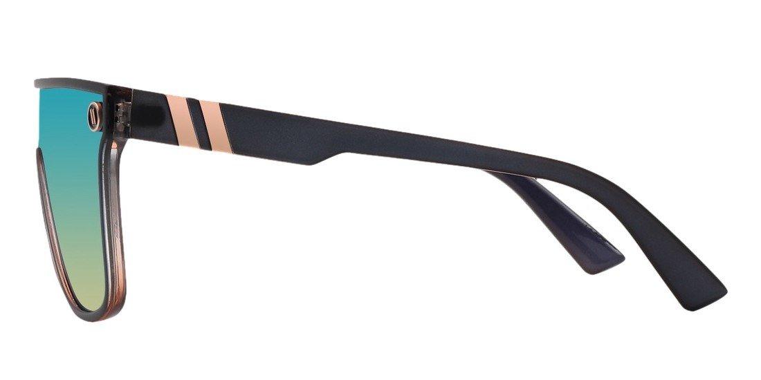 Blenders SciFi Night City Polarized Mirrored Sunglasses - AQUA Thumbnail View 3