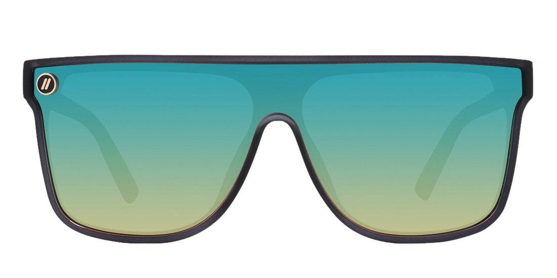 Blenders SciFi Night City Polarized Mirrored Sunglasses - AQUA Thumbnail View 4