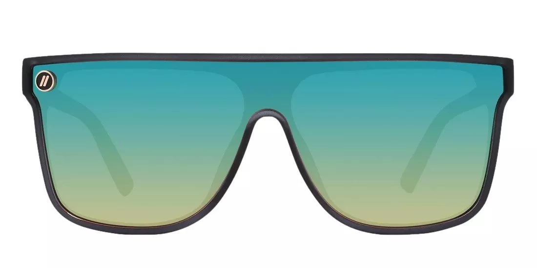 Blenders SciFi Night City Polarized Mirrored Sunglasses - AQUA