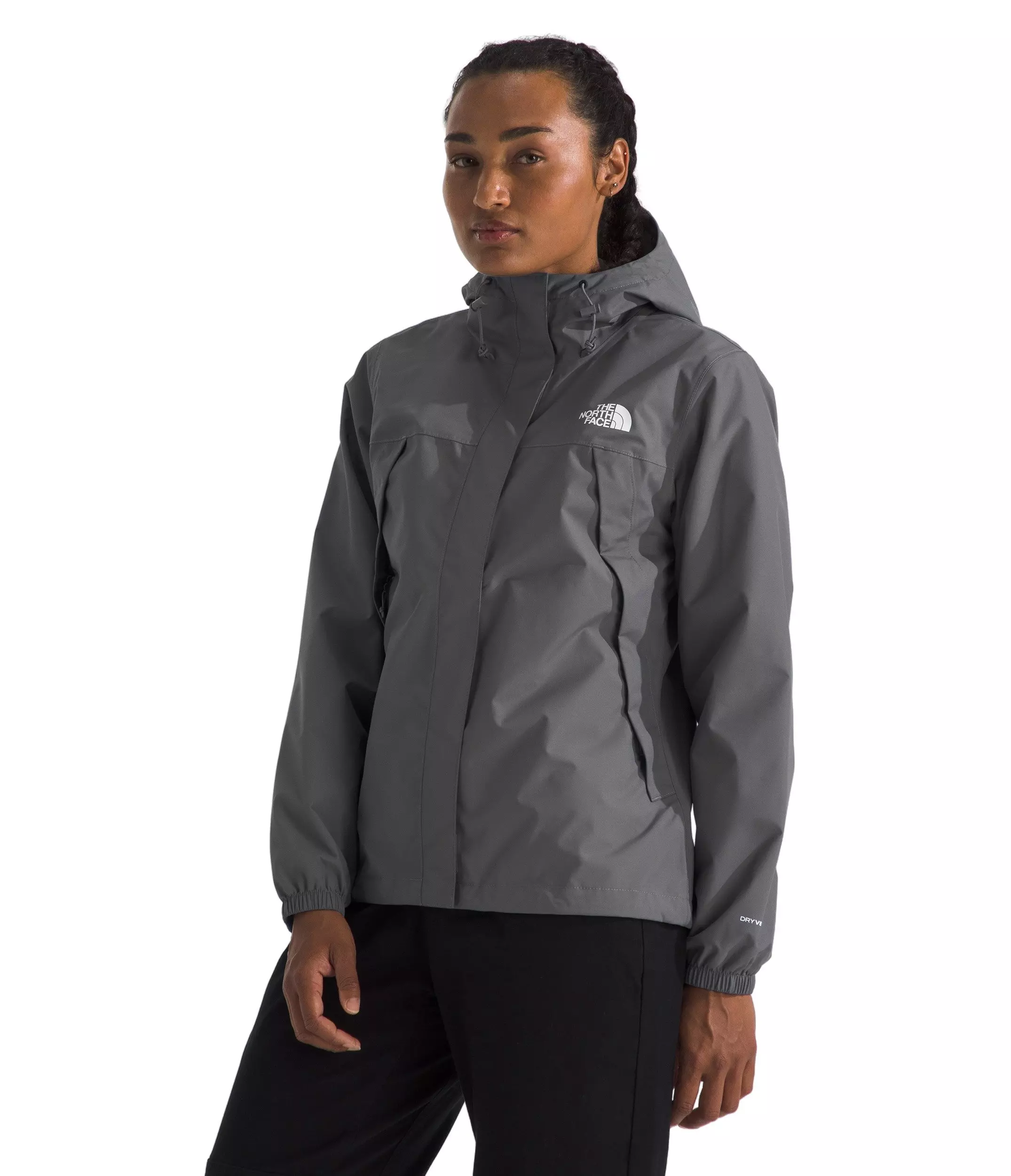 The North Face Women's Antora Rain Jacket -Smoked Pearl - SMOKED PEARL