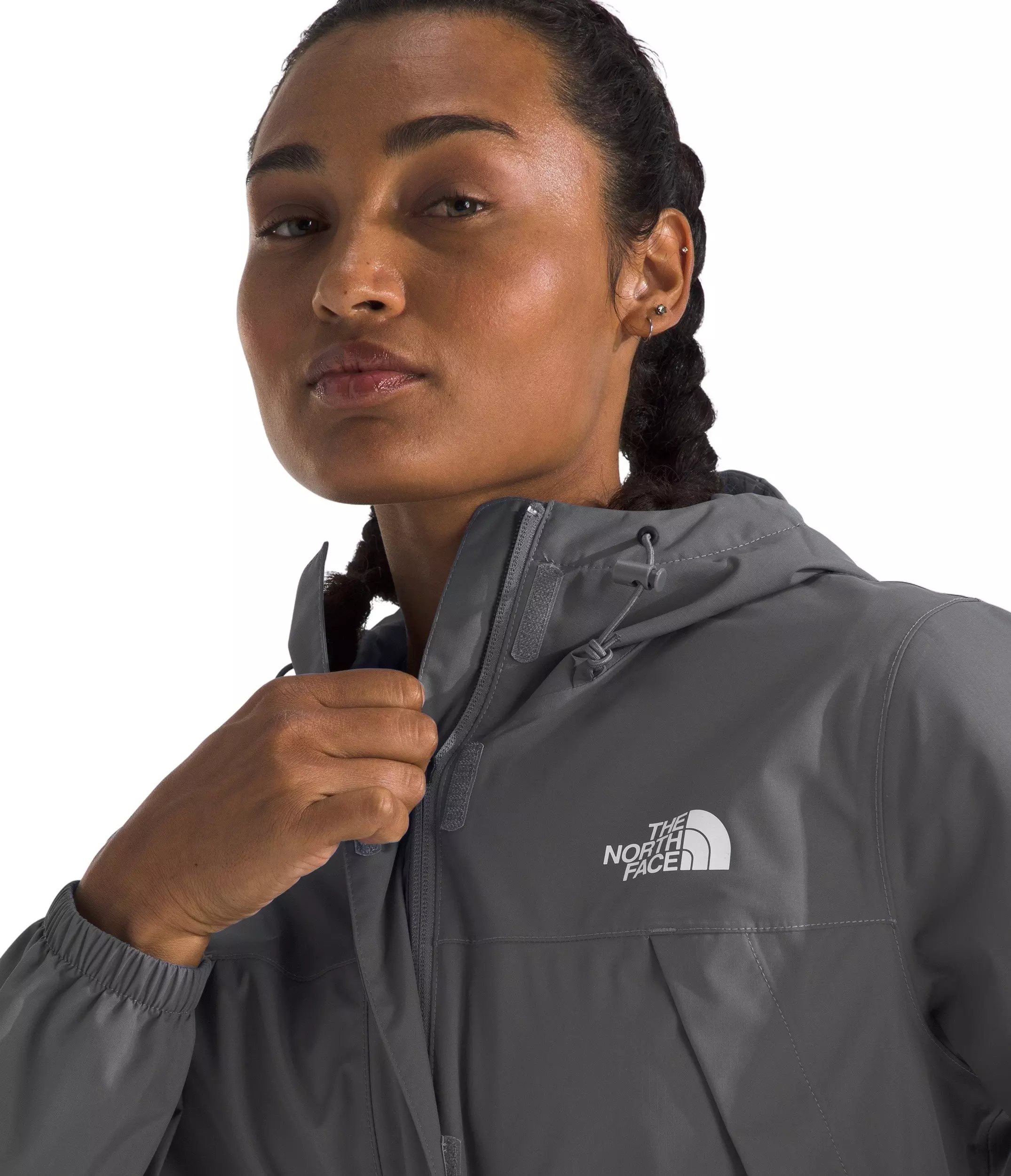 The North Face Women's Antora Rain Jacket -Smoked Pearl - SMOKED PEARL