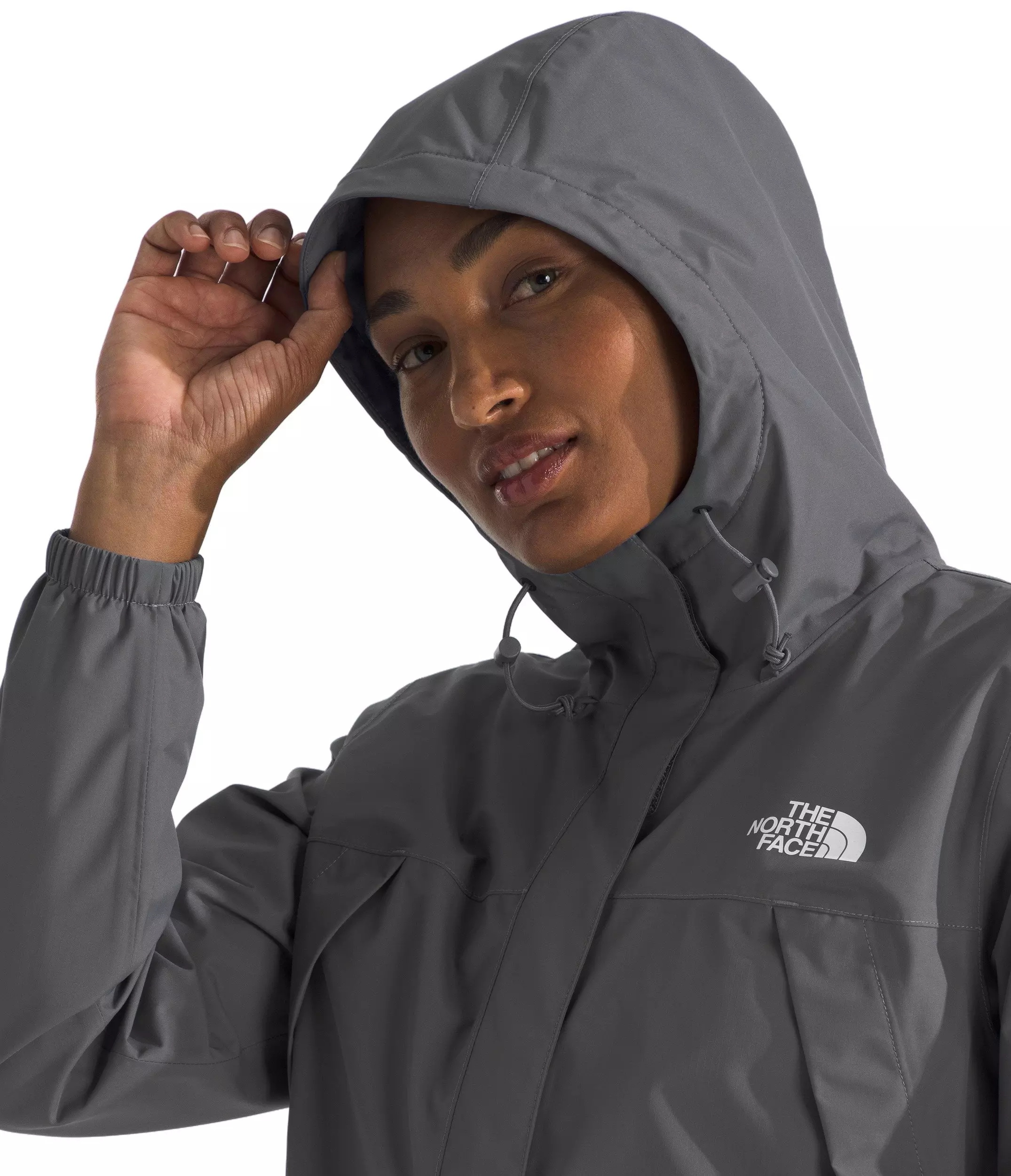 The North Face Women's Antora Rain Jacket -Smoked Pearl - SMOKED PEARL