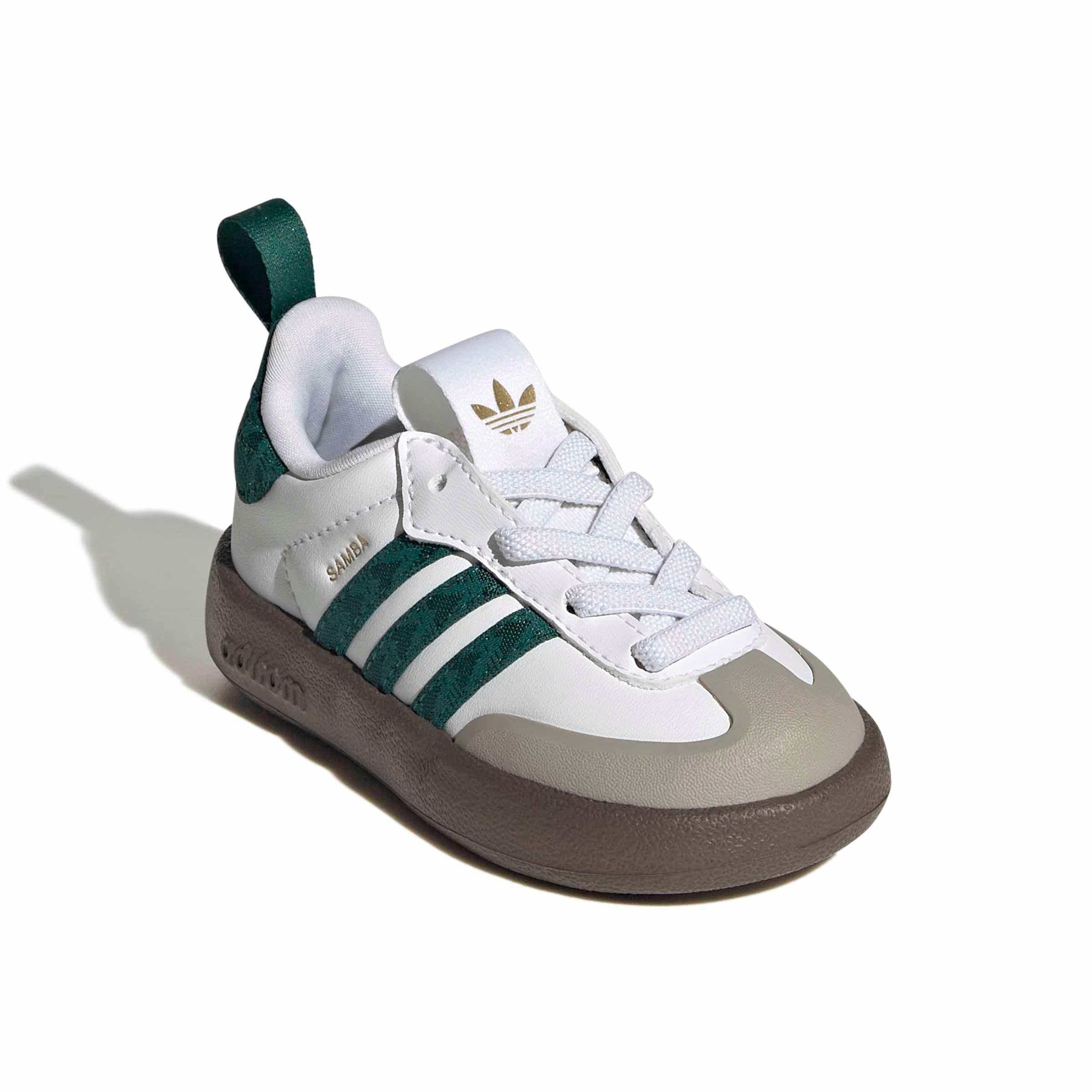 adidas Originals Adifom Samba 360 "Ftwr White/Collegiate Green/Clear Granite" Infant Boys' Shoe - WHITE/GREEN/GRANITE Thumbnail View 3
