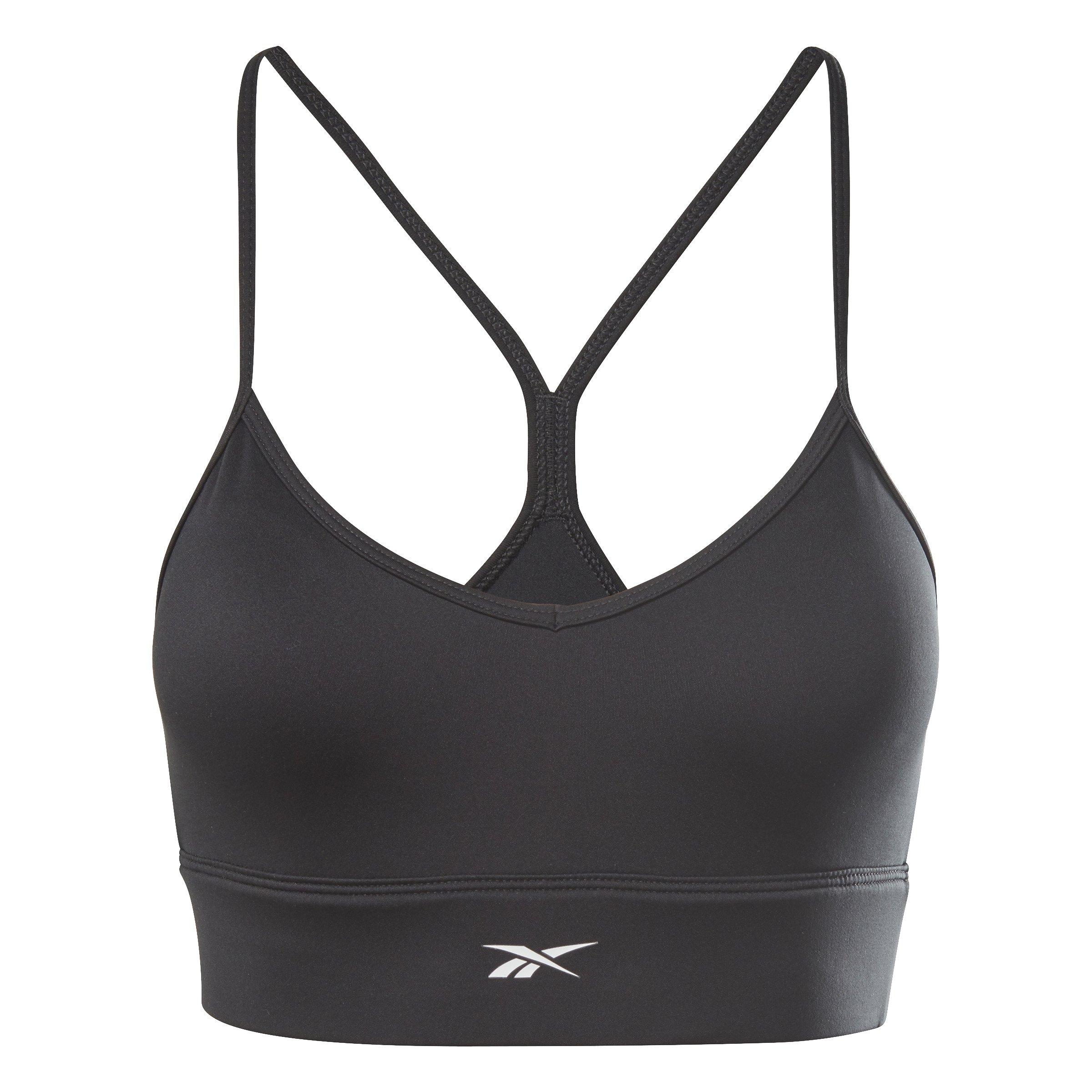Reebok Women's Workout Ready Tri-Back  Sports Bra-Black - BLACK Thumbnail View 7