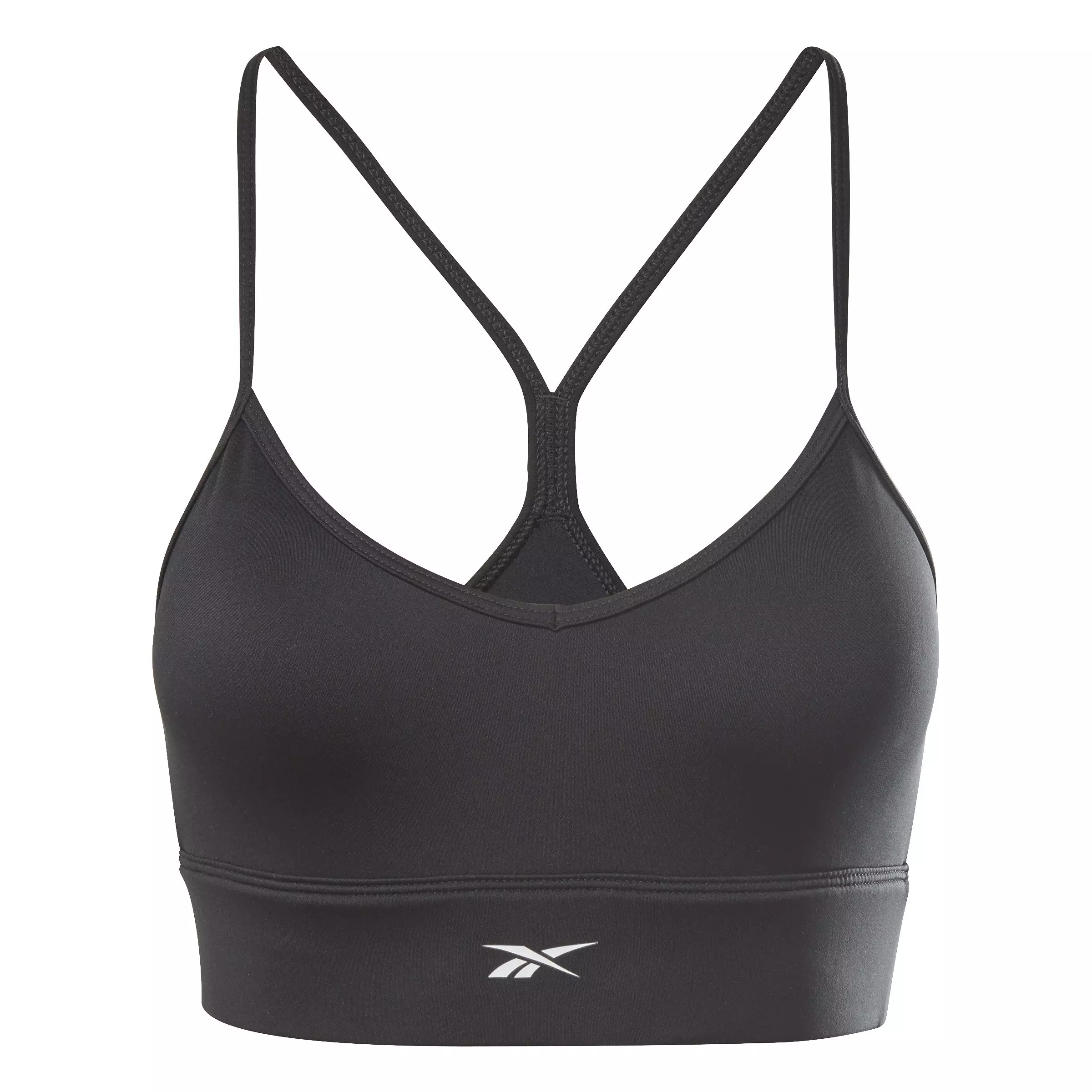 Reebok Women's Workout Ready Tri-Back  Sports Bra-Black - BLACK