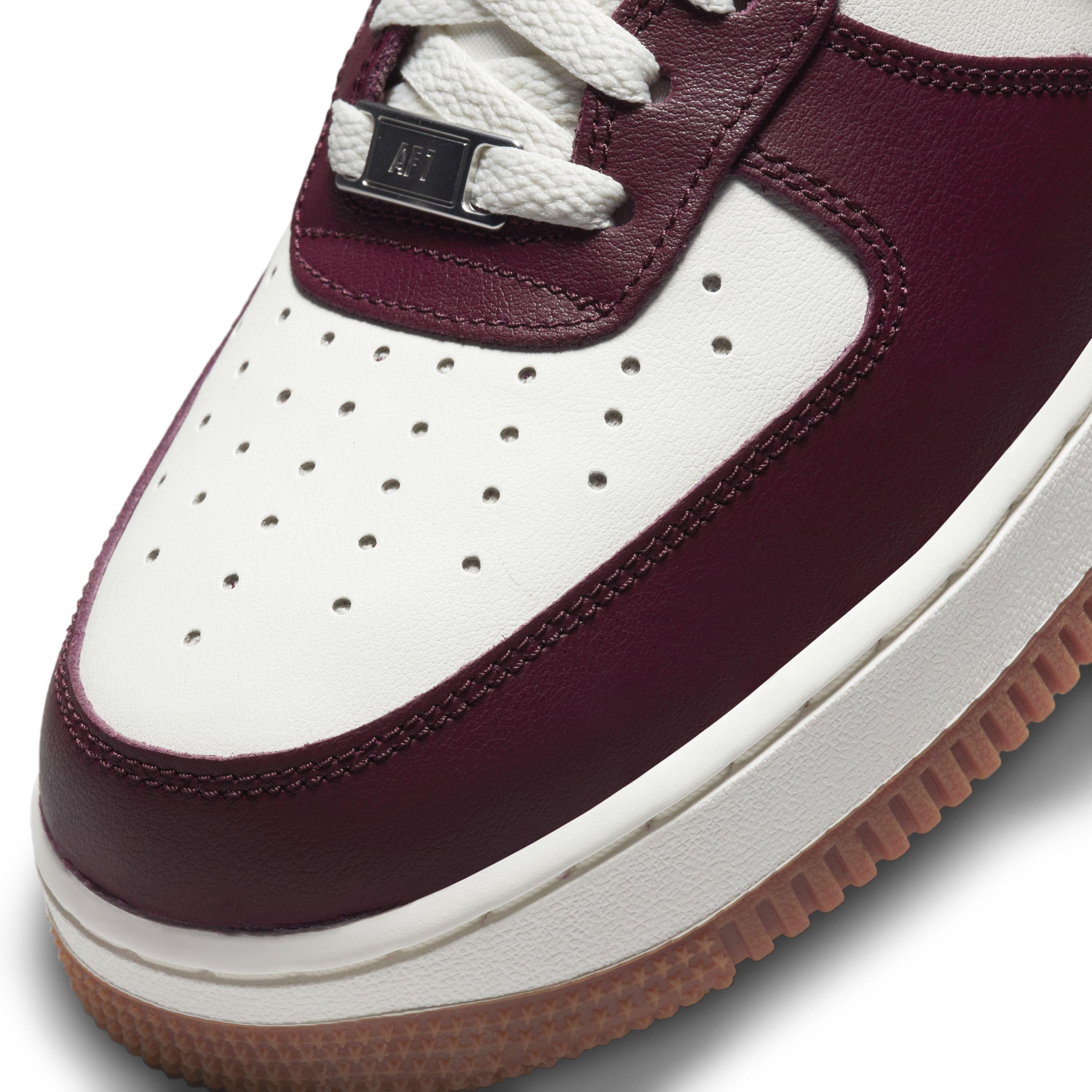 Nike Air Force 1 `07 LV8 Se Varsity Men`s Casual Shoes Athletic Sneakers  Low Top, - Nike shoes Air Force - Brown , Sail/Night Maroon/Gum Med Brown  Manufacturer