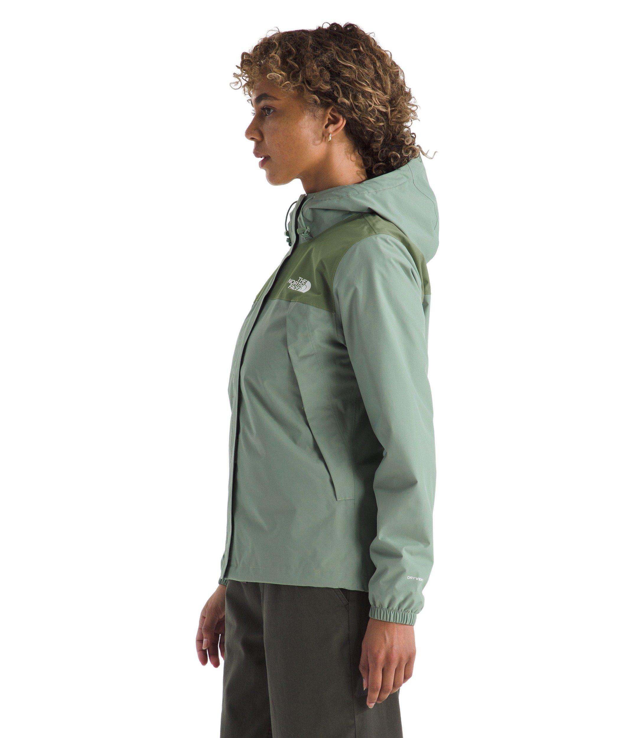 The North Face Women's Antora Rain Jacket - Green - GREEN Thumbnail View 3