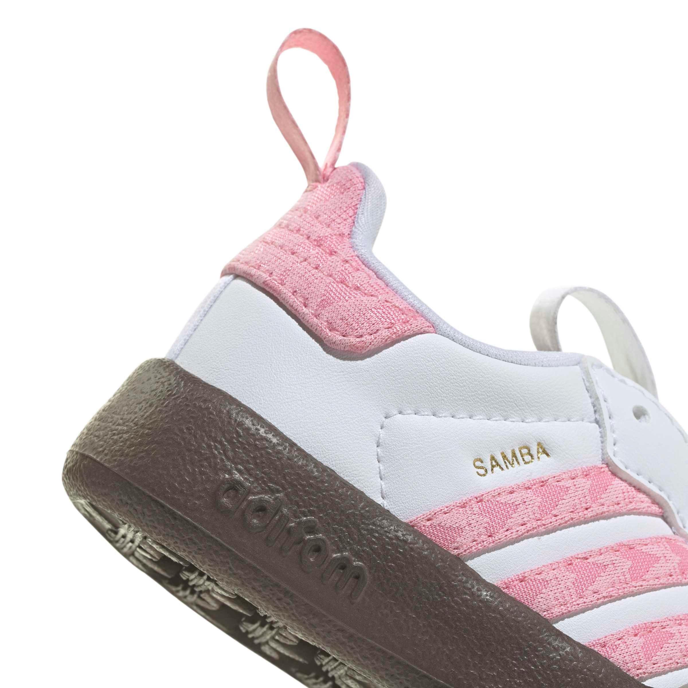 adidas Originals Adifom Samba 360 "Ftwr White/Light Pink/Clear Granite" Infant Girls' Shoe - WHITE/LT PINK/GRANITE Thumbnail View 7